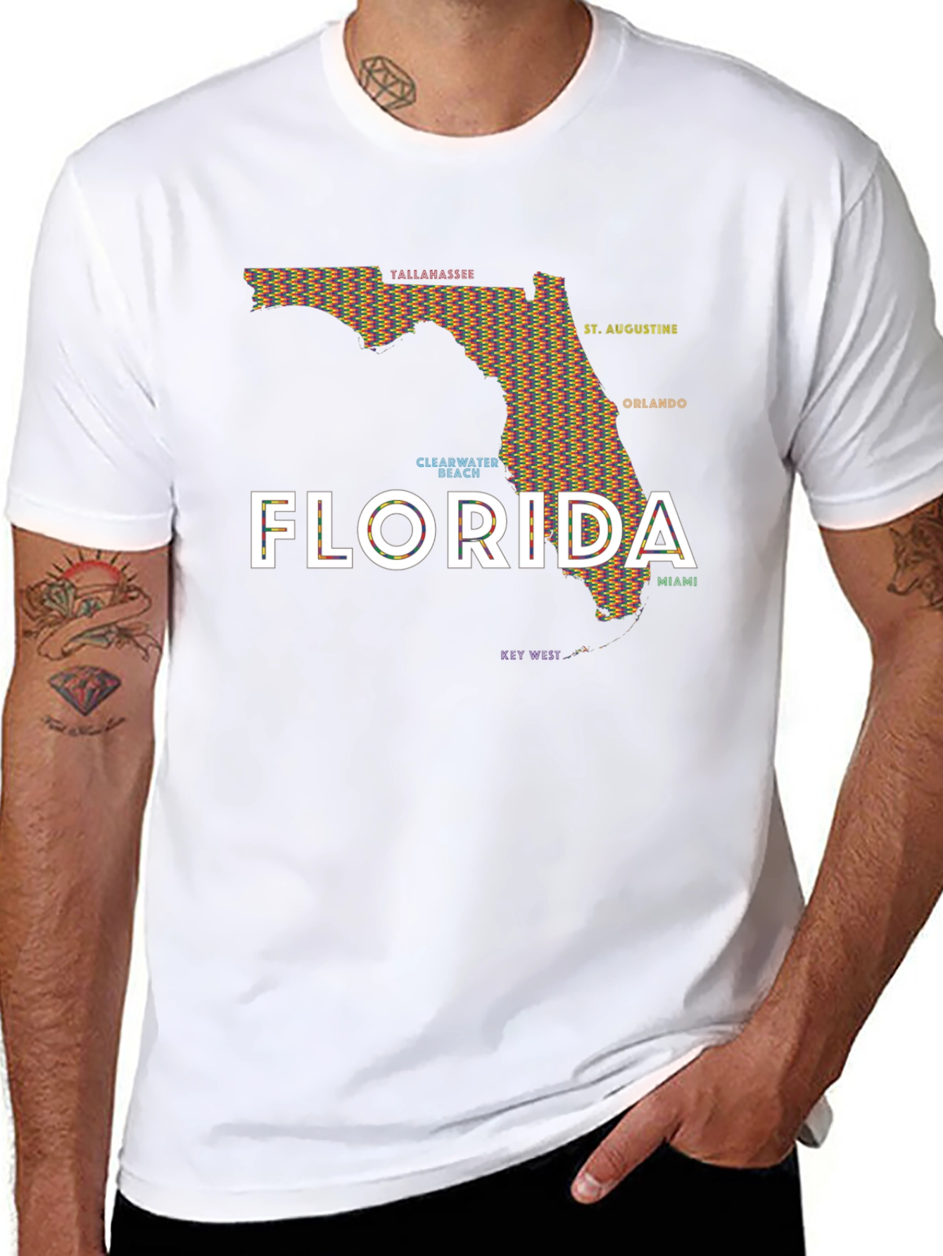 Florida Map T-Shirt - City Edition