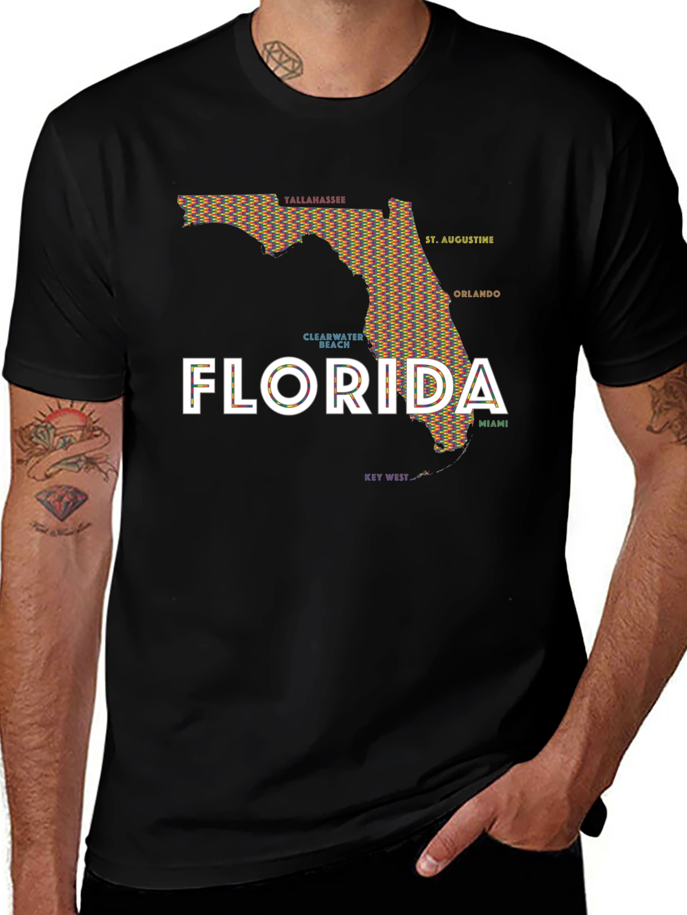 Florida Map T-Shirt - City Edition