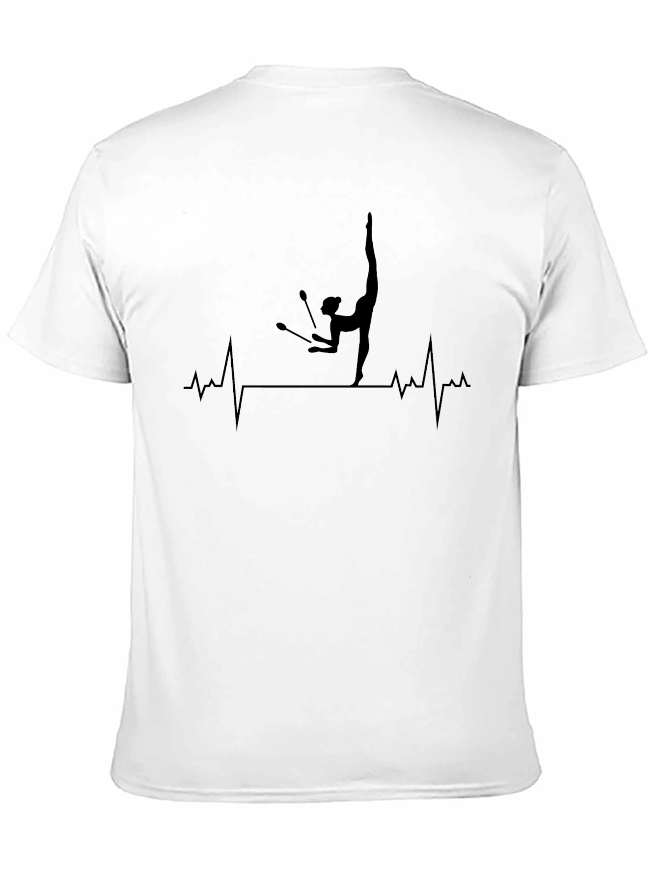 Gymnastics Heartbeat T-Shirt - Rhythmic Gymnast Tee