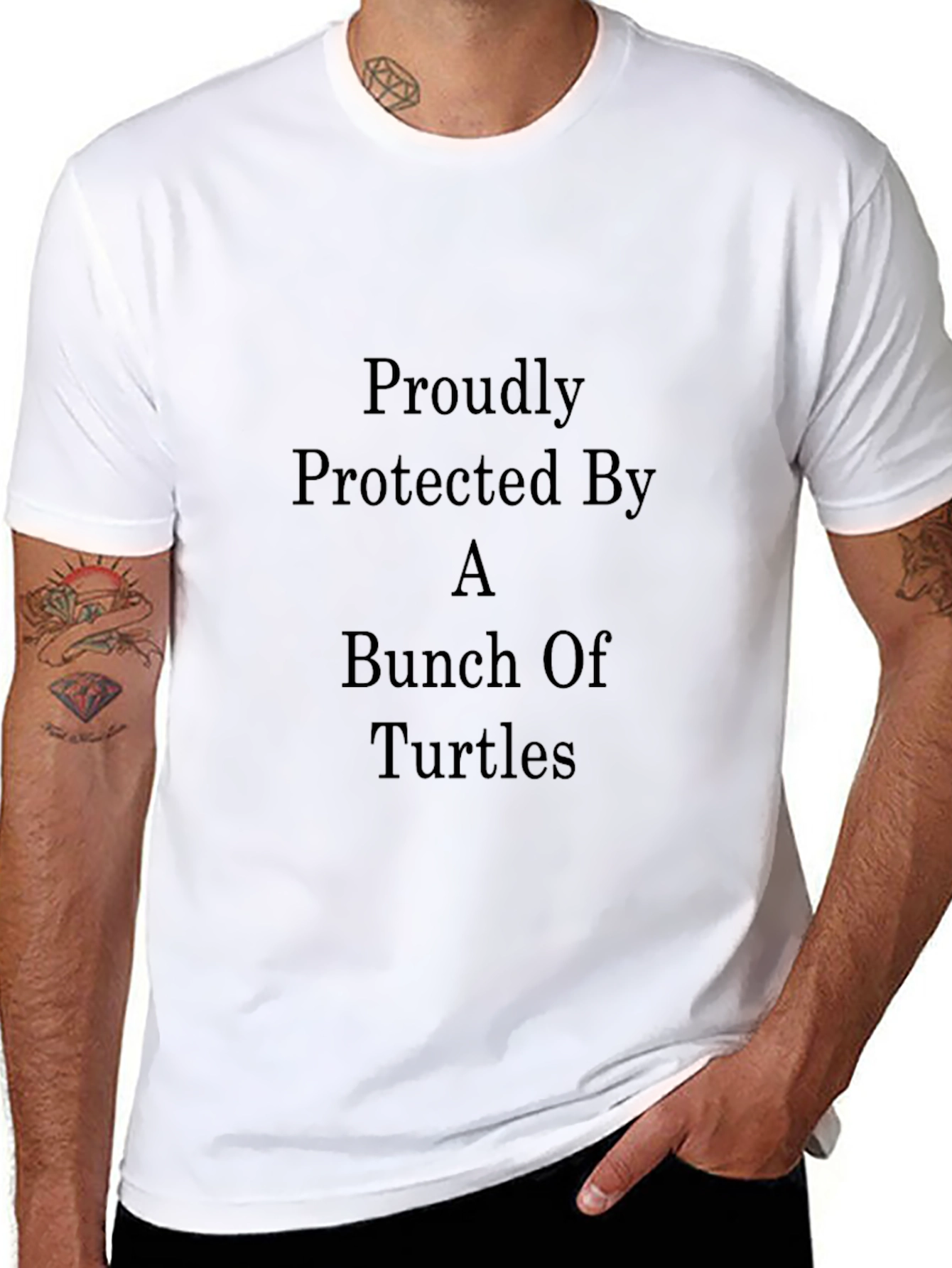 Proudly Protected By A Bunch Of Turtles T-Shirt