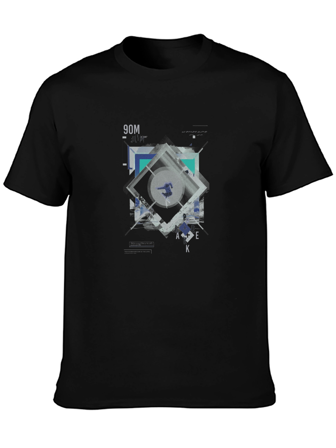 Geometric Graphic Print T-Shirt | Modern Design Tee
