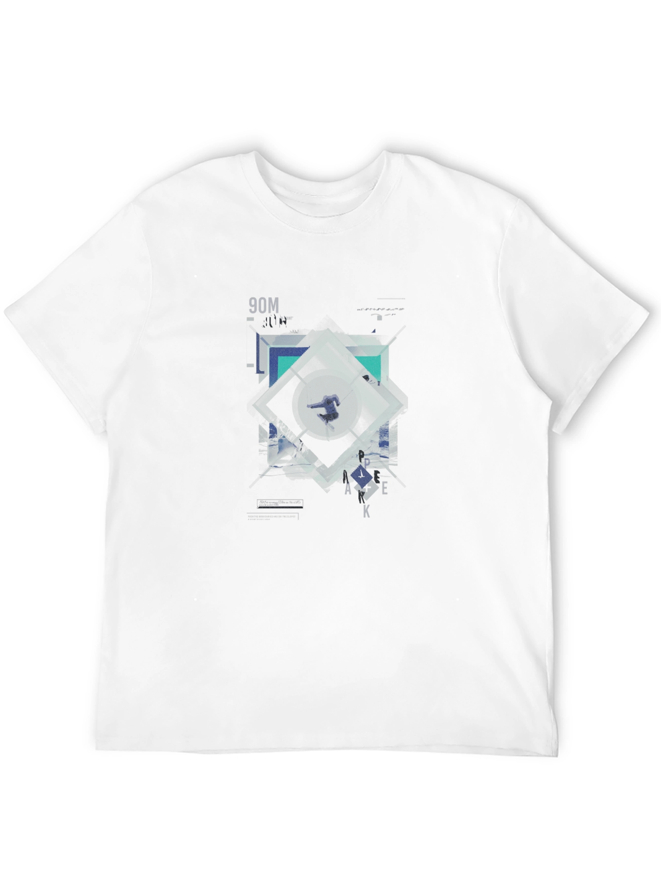 Geometric Graphic Print T-Shirt | Modern Design Tee