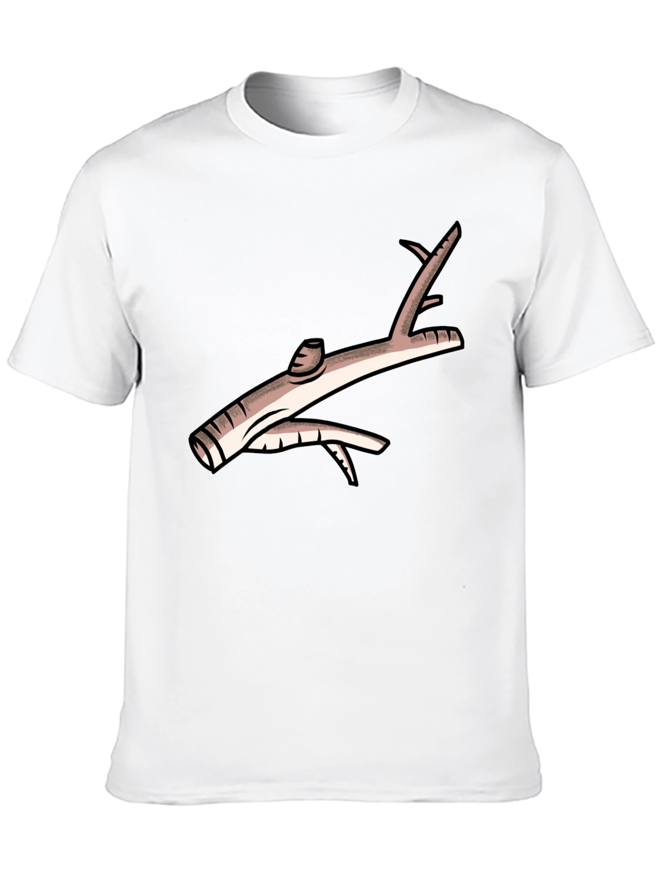 Novelty Branch Graphic Black T-Shirt