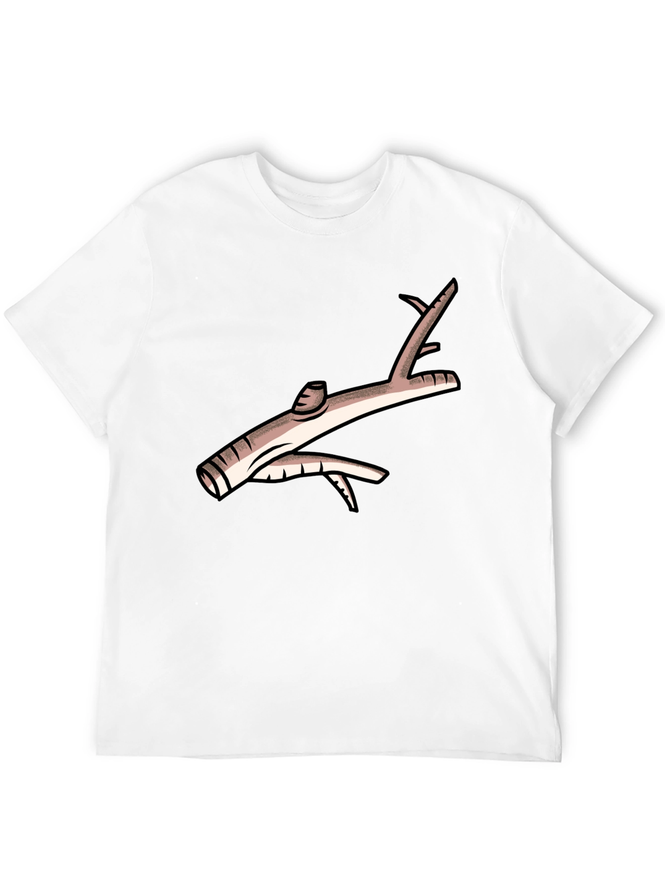 Novelty Branch Graphic Black T-Shirt