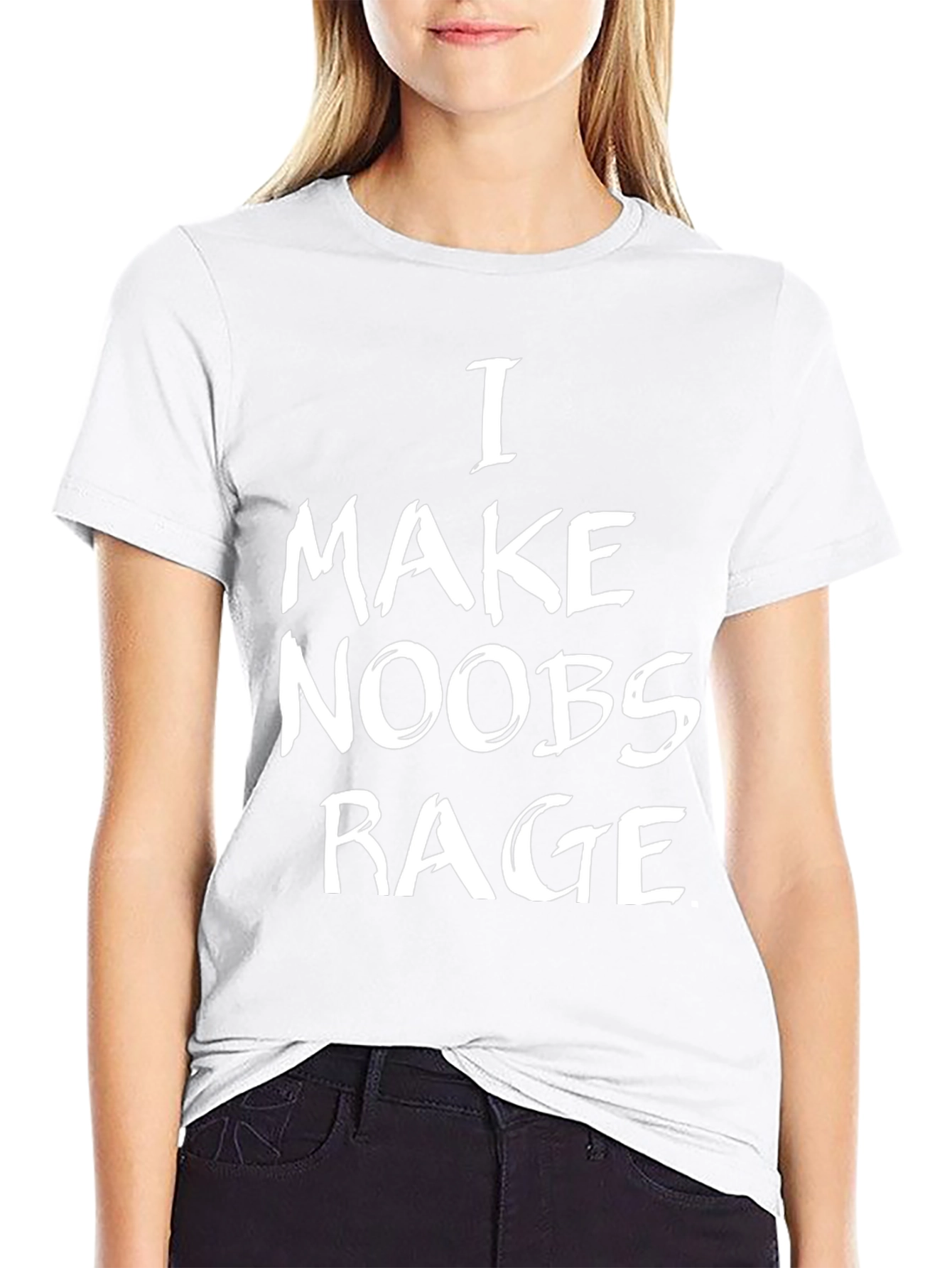 I Make Noobs Rage Black T-Shirt - Gamer Gift