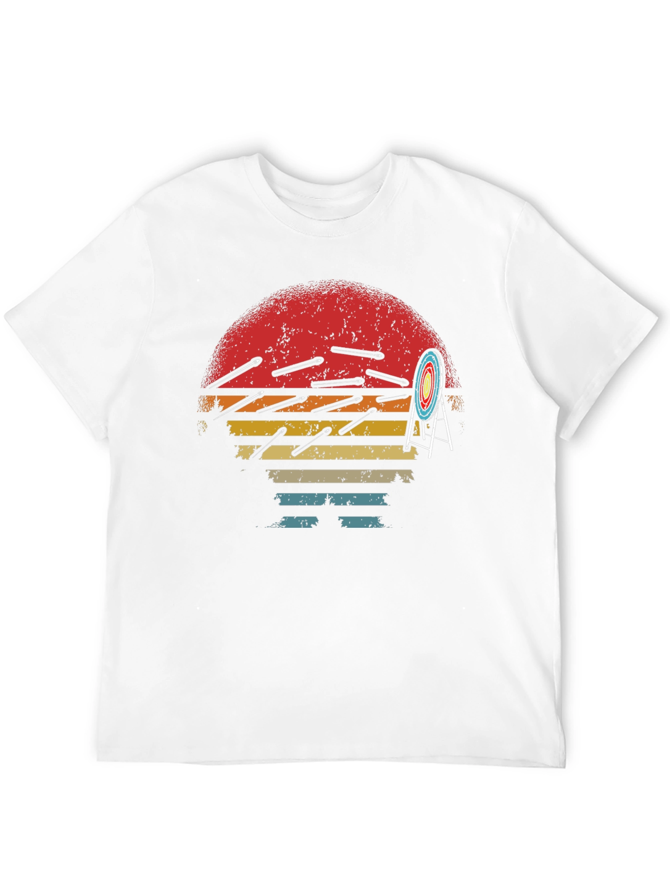 Archery Arrow Sunset Graphic T-Shirt