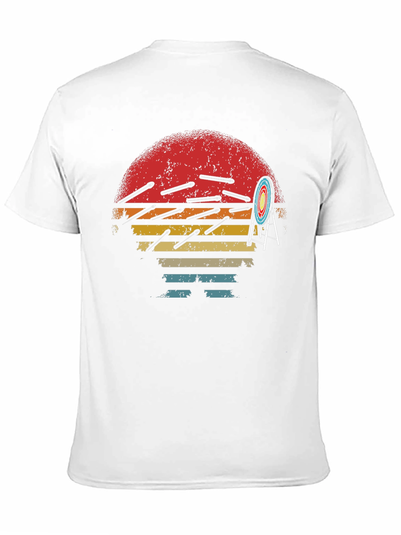 Archery Arrow Sunset Graphic T-Shirt