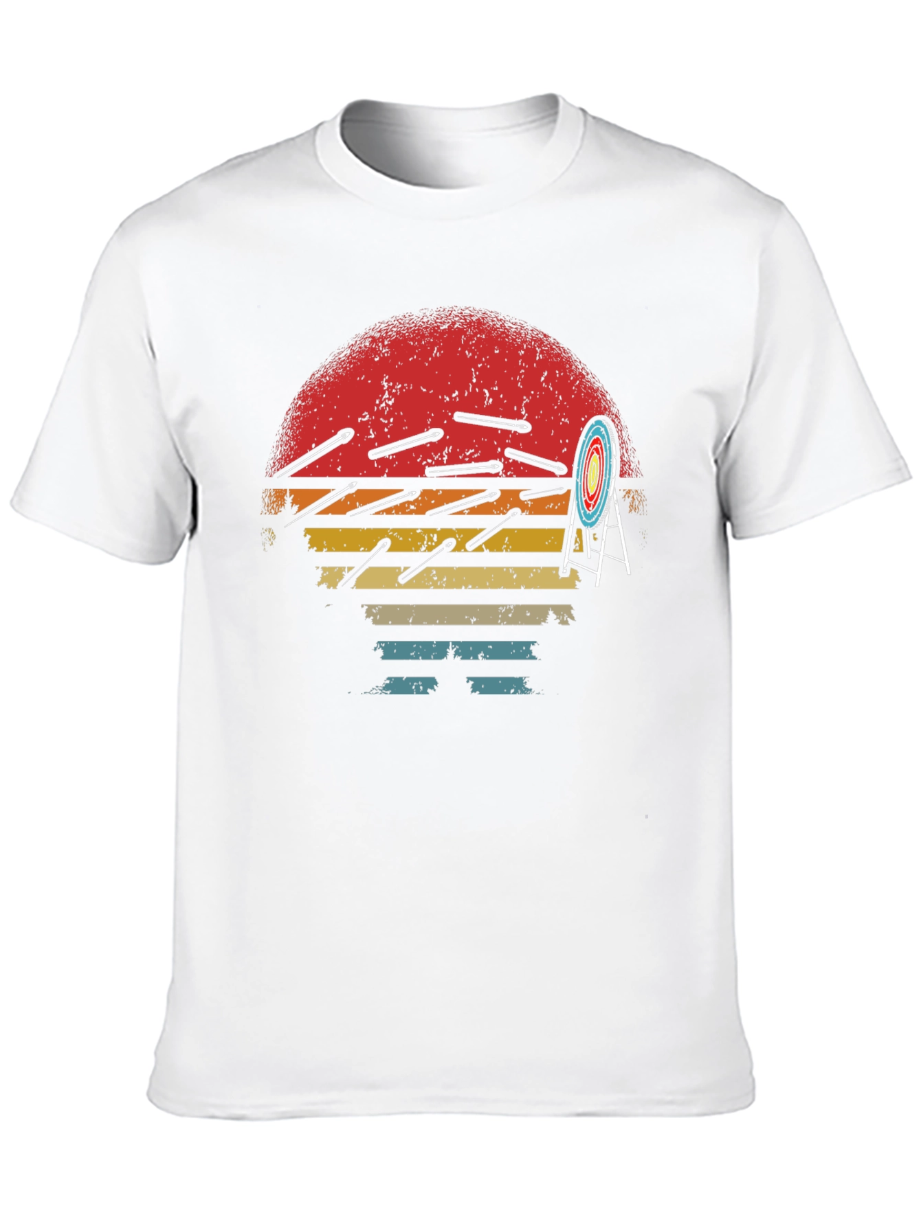 Archery Arrow Sunset Graphic T-Shirt