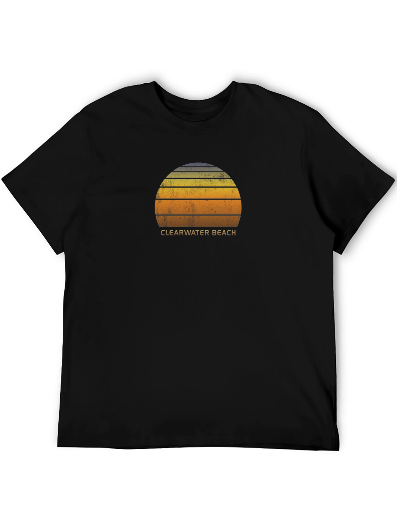 Clearwater Beach Sunset Graphic Tee - Retro Style