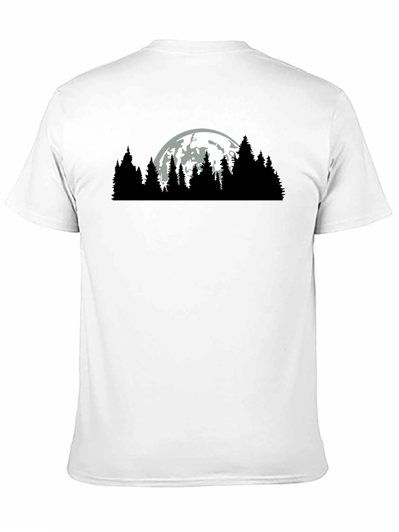 Nature Moon Graphic Tee - Black