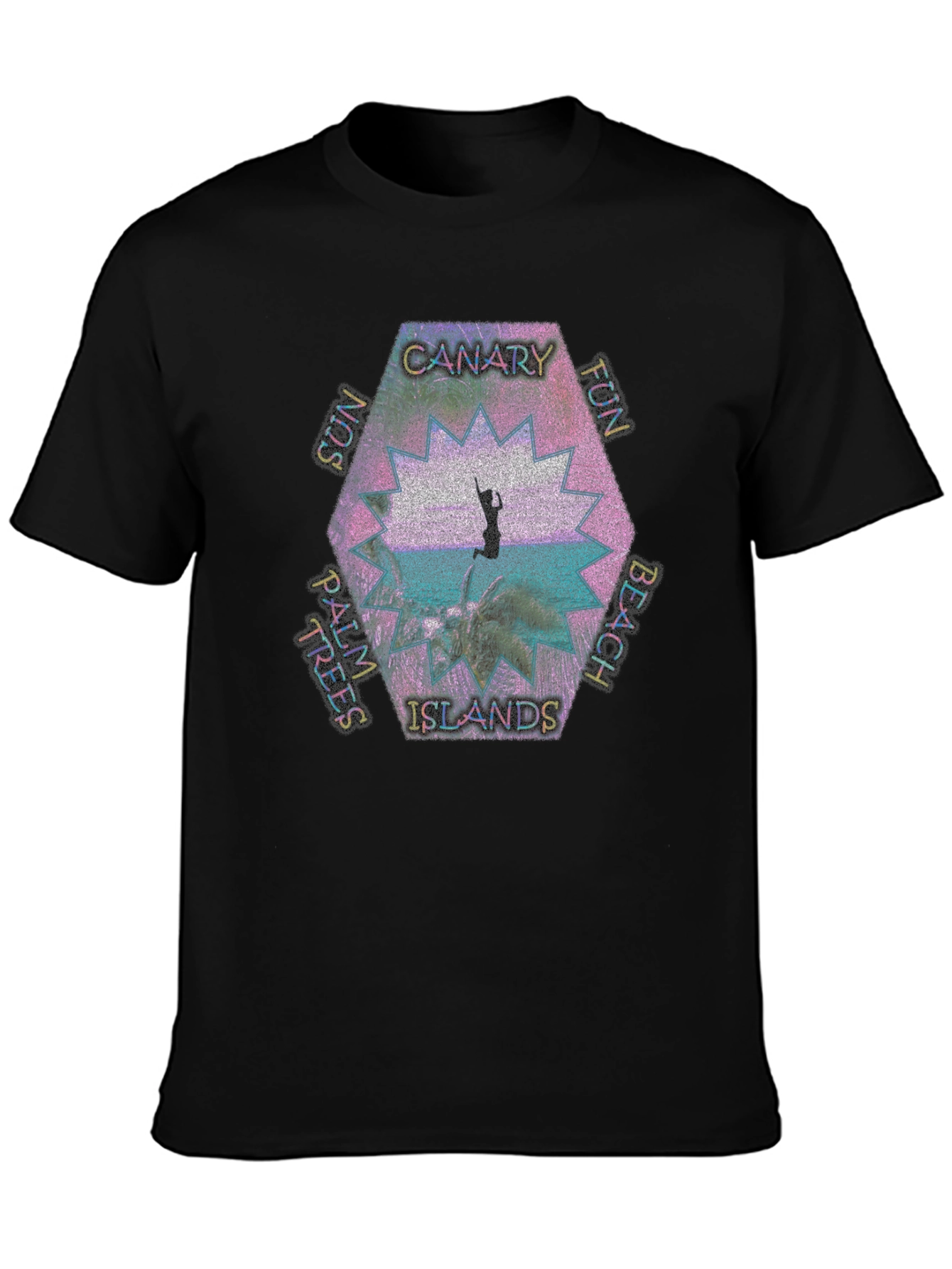 Canary Islands Beach Graphic Tee - Tropical Fun