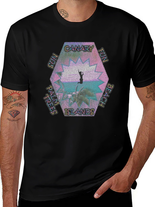 Canary Islands Beach Graphic Tee - Tropical Fun