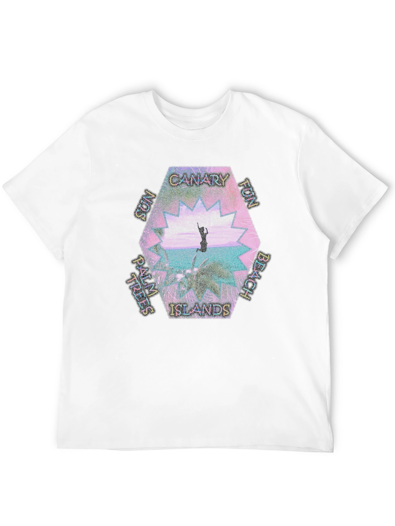Canary Islands Beach Graphic Tee - Tropical Fun