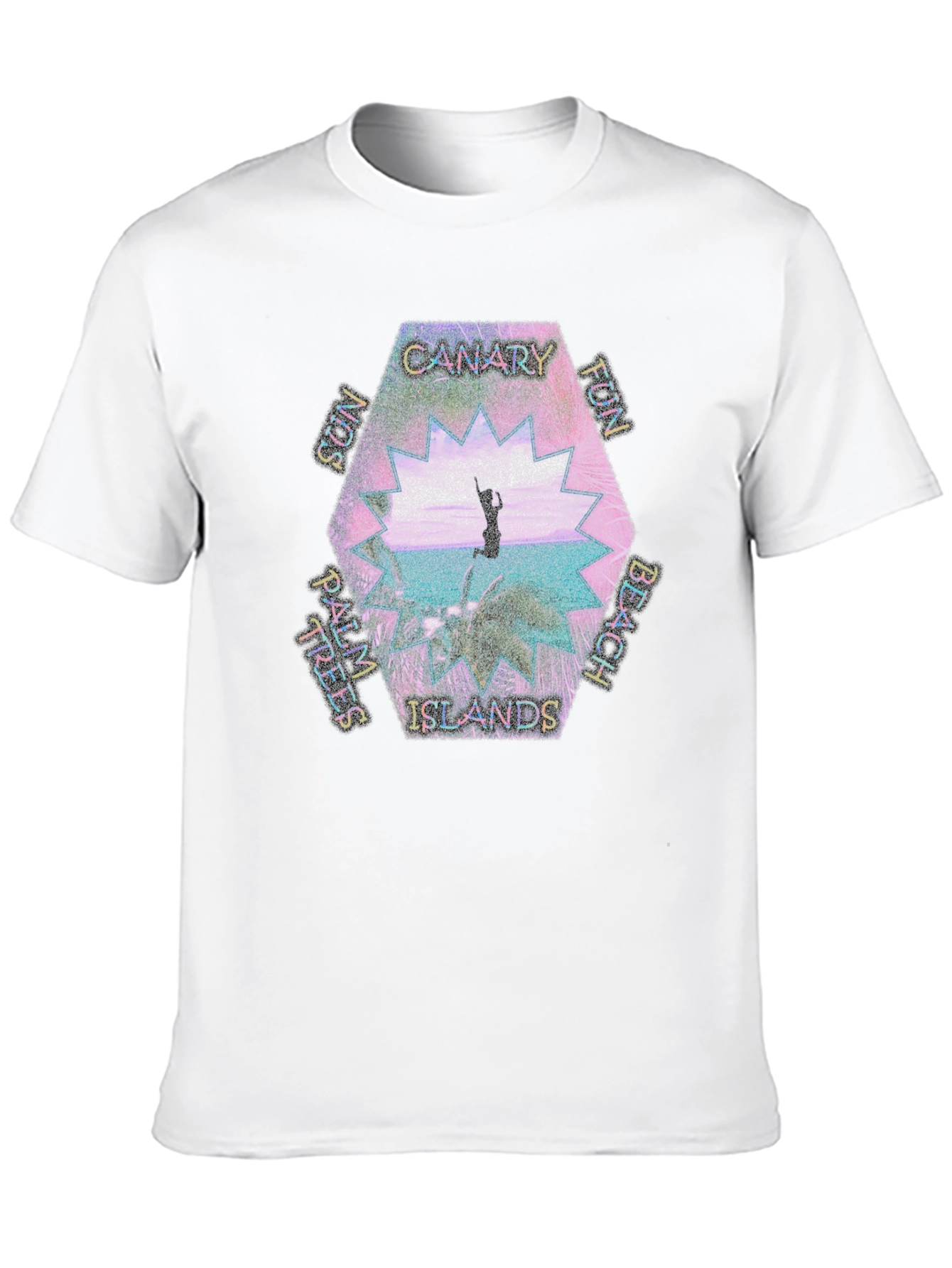 Canary Islands Beach Graphic Tee - Tropical Fun