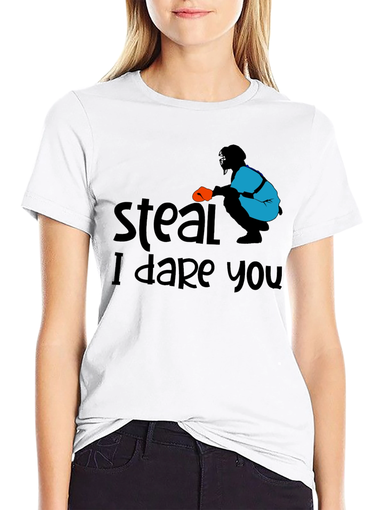 Steal I Dare You Baseball T-Shirt
