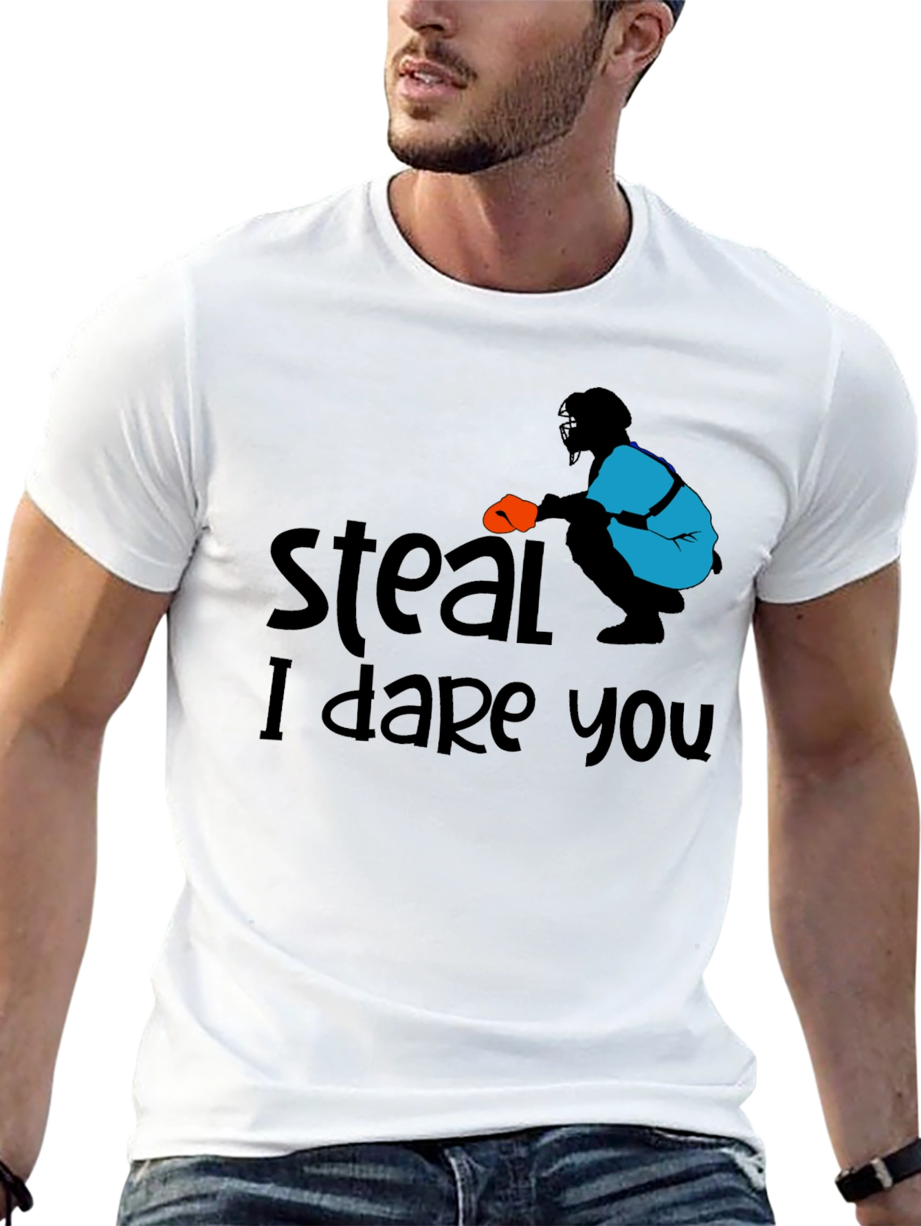 Steal I Dare You Baseball T-Shirt