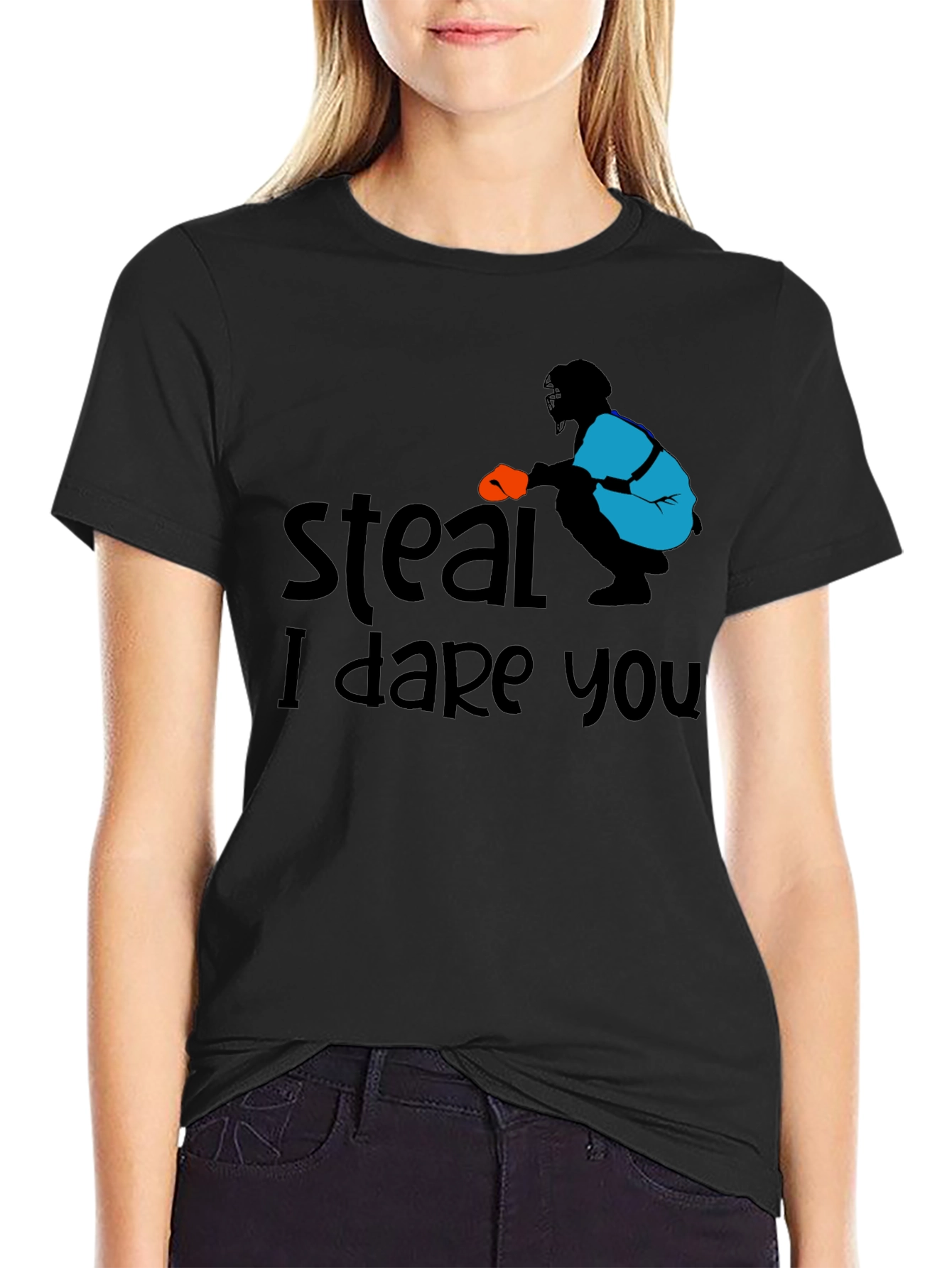 Steal I Dare You Baseball T-Shirt
