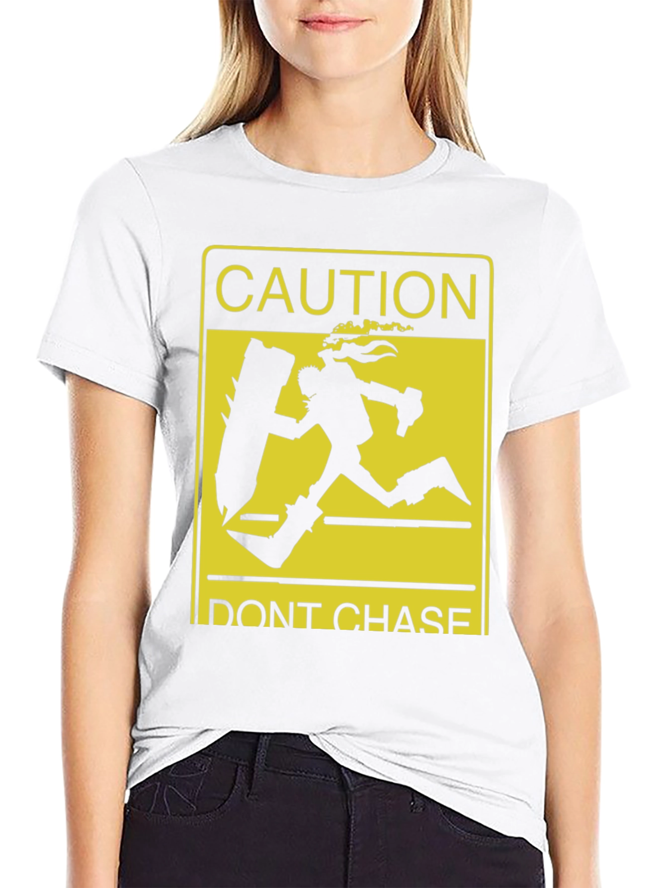Caution Dont Chase Graphic T-Shirt