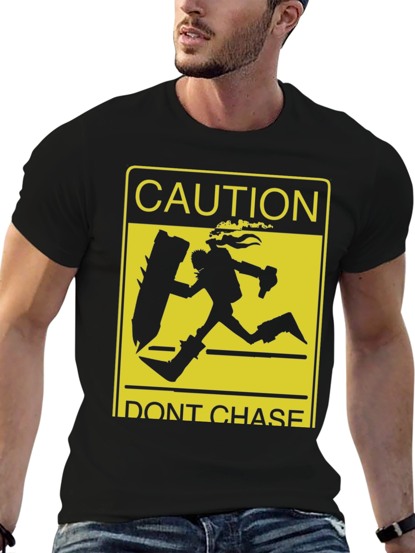 Caution Dont Chase Graphic T-Shirt