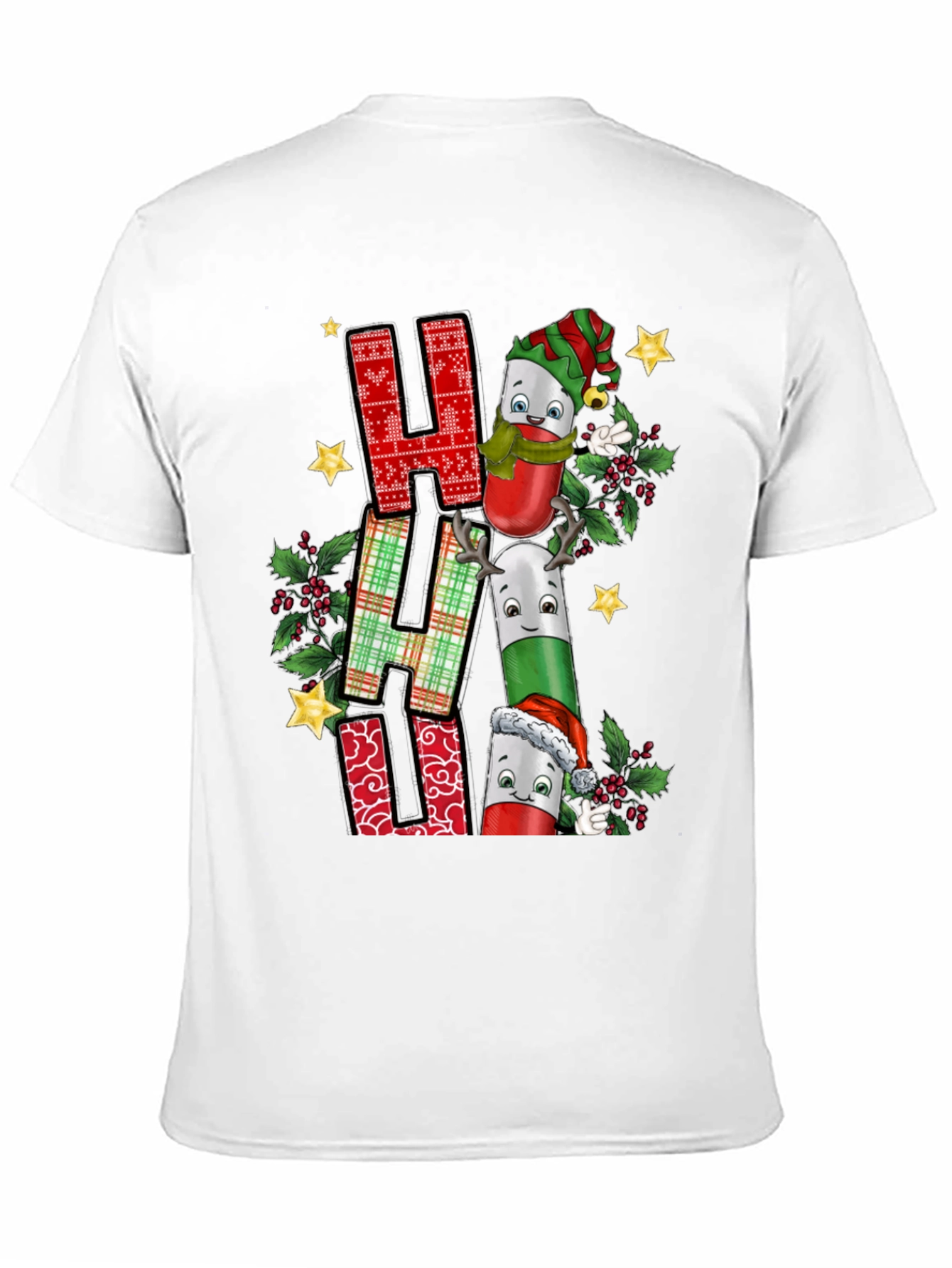 Festive HA HA HA Pills Christmas Graphic Tee