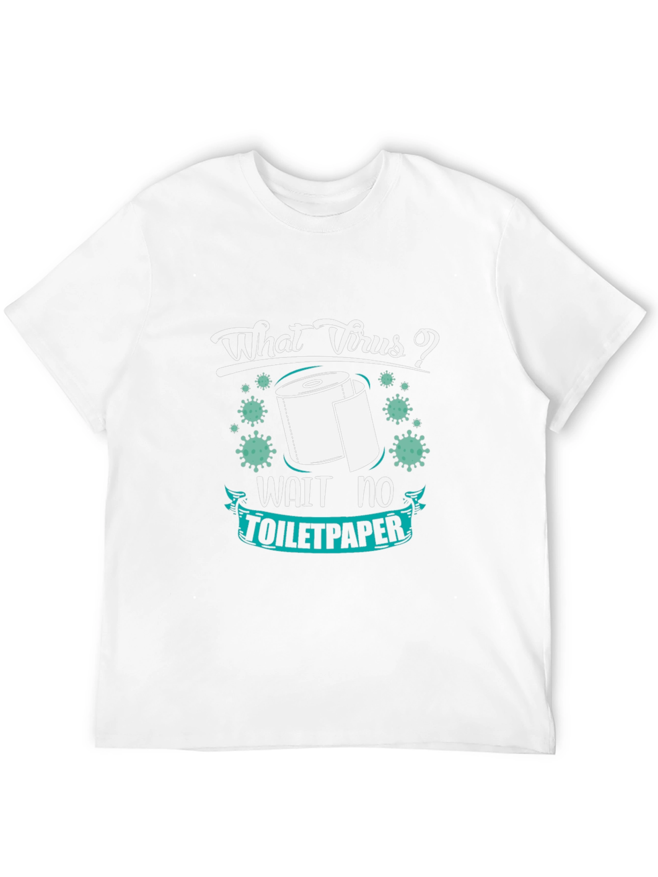 Funny Toilet Paper Virus Graphic T-Shirt