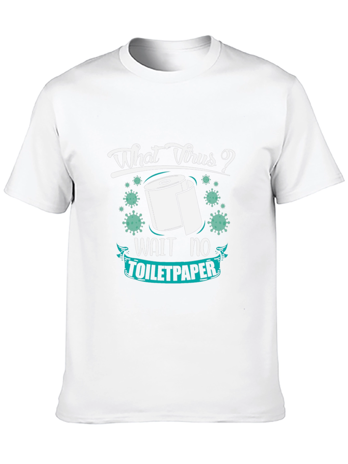Funny Toilet Paper Virus Graphic T-Shirt