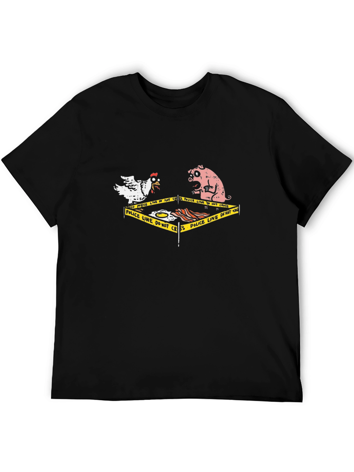 Crime Scene T-Shirt - Chicken Pig & Breakfast