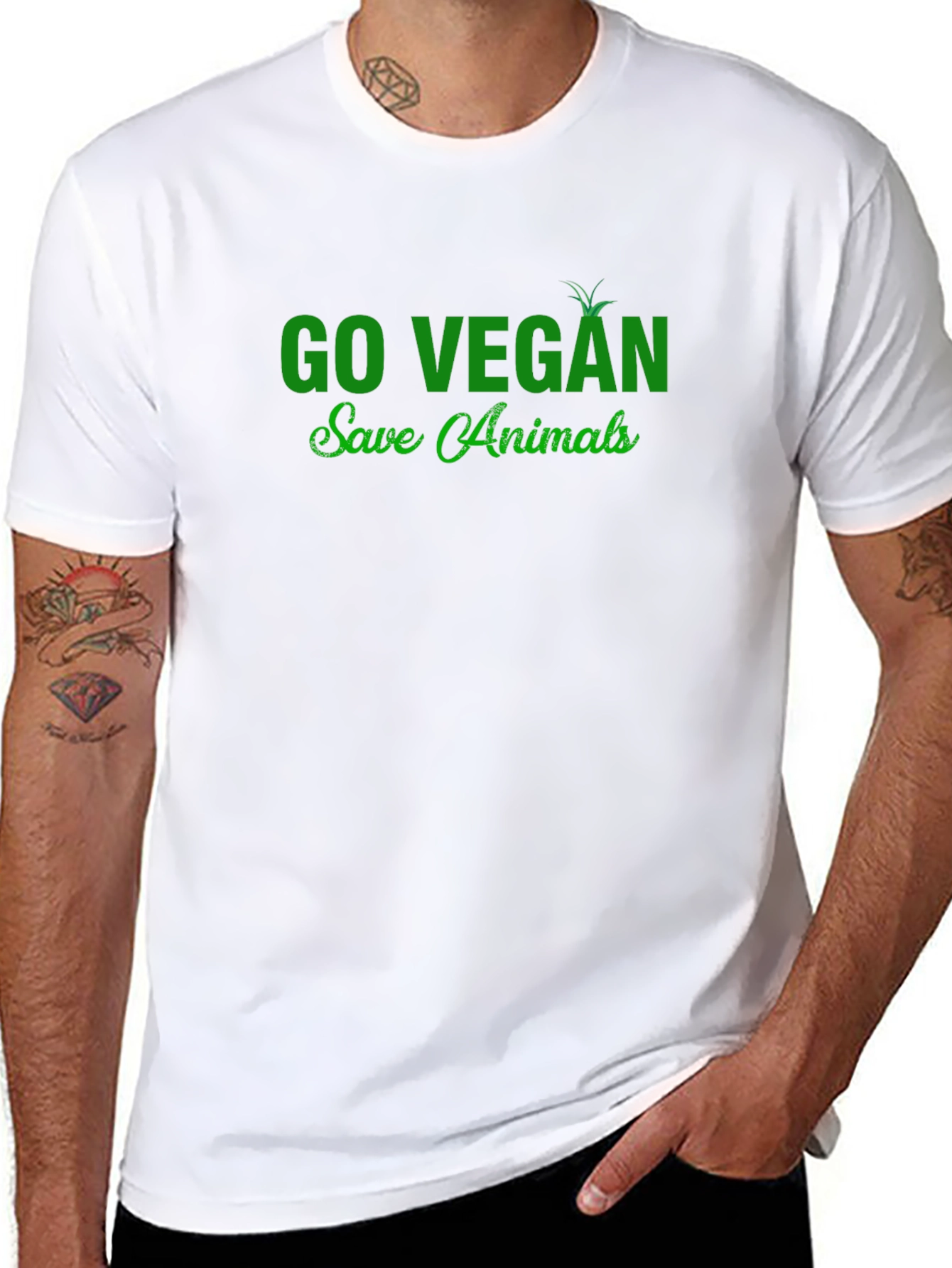 Go Vegan Save Animals T-Shirt