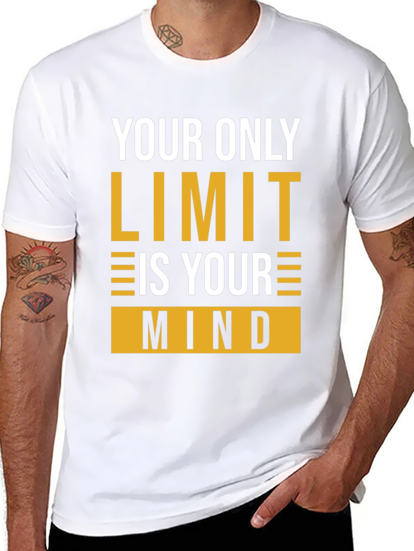 Motivational Mindset T-Shirt - Your Only Limit