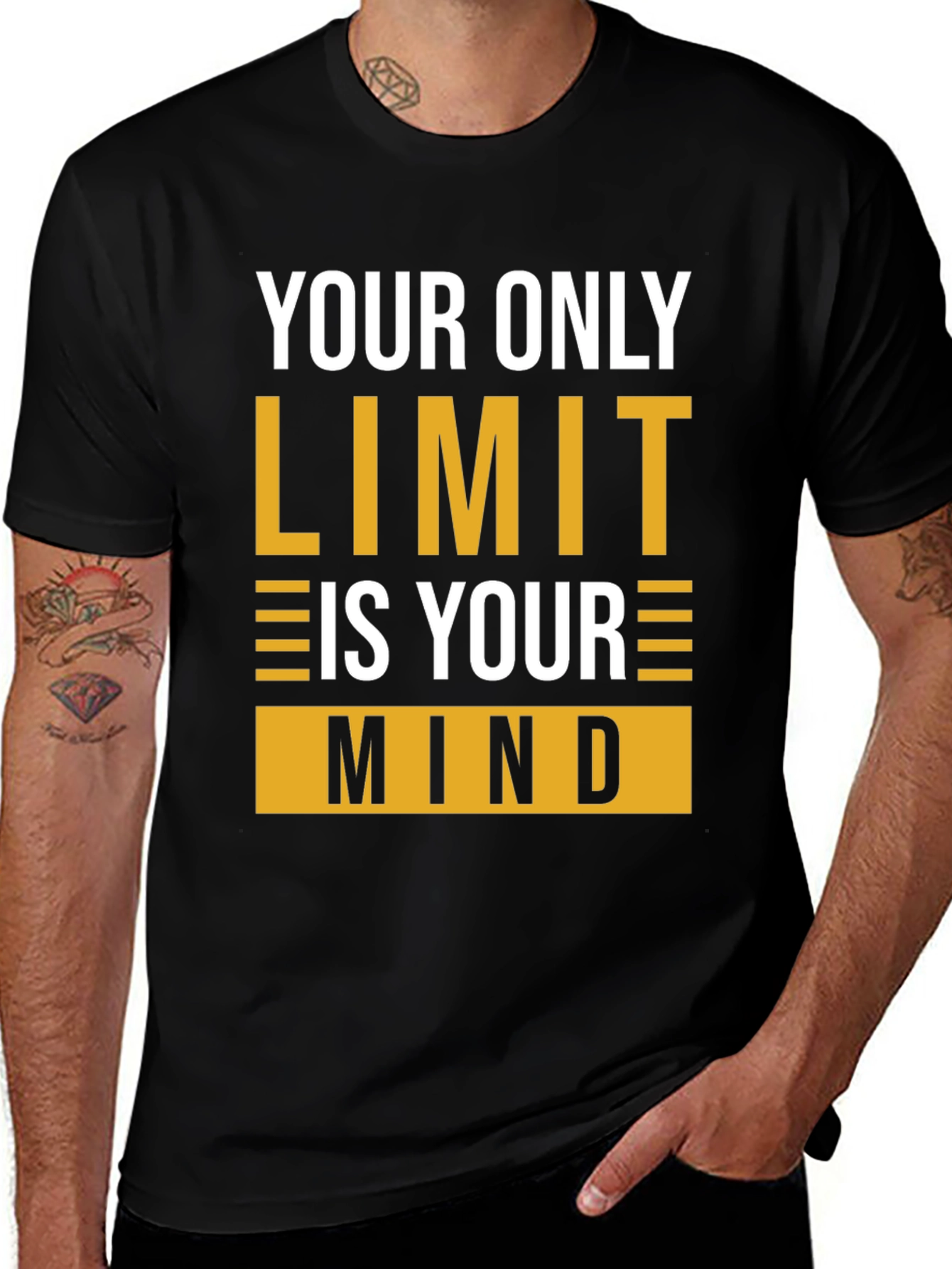Motivational Mindset T-Shirt - Your Only Limit