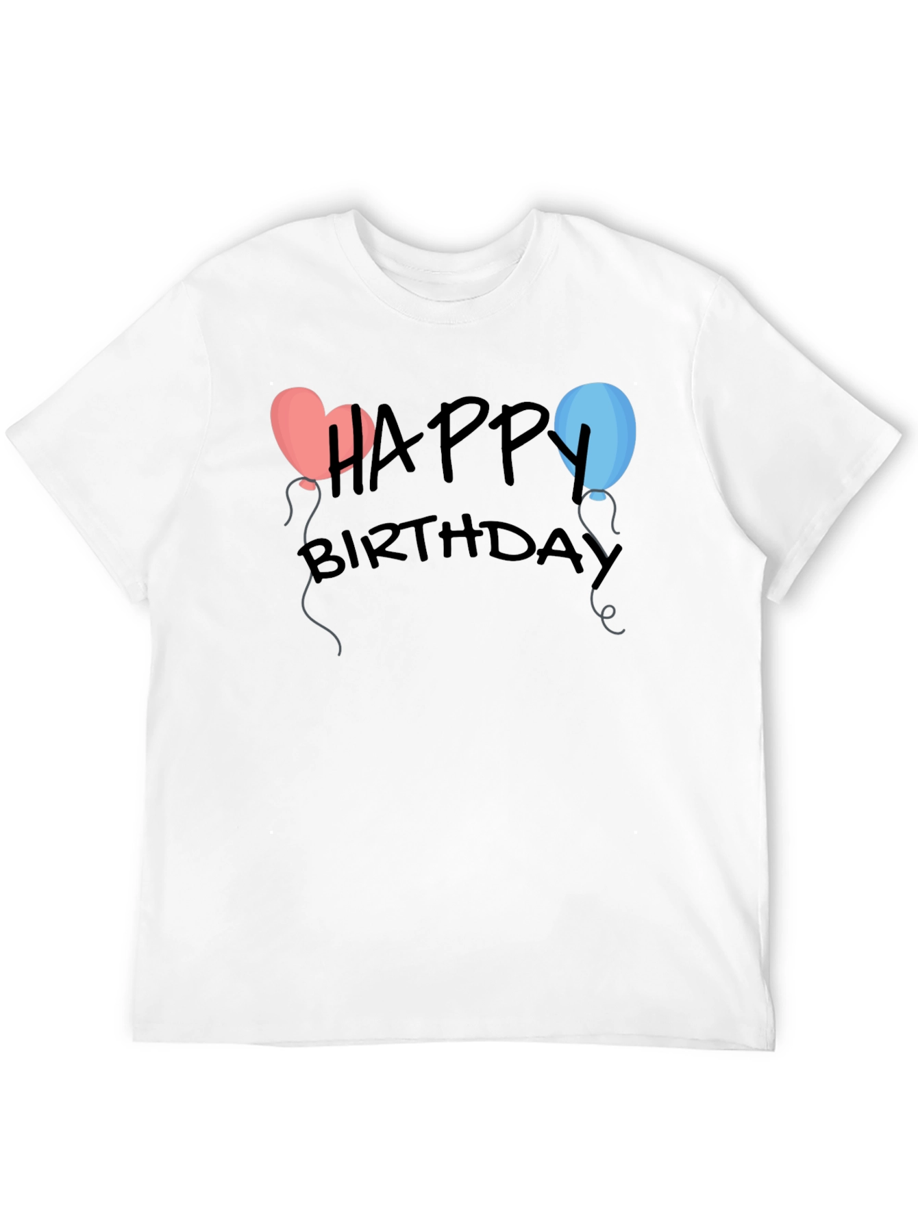 Happy Birthday T-Shirt with Balloon Design