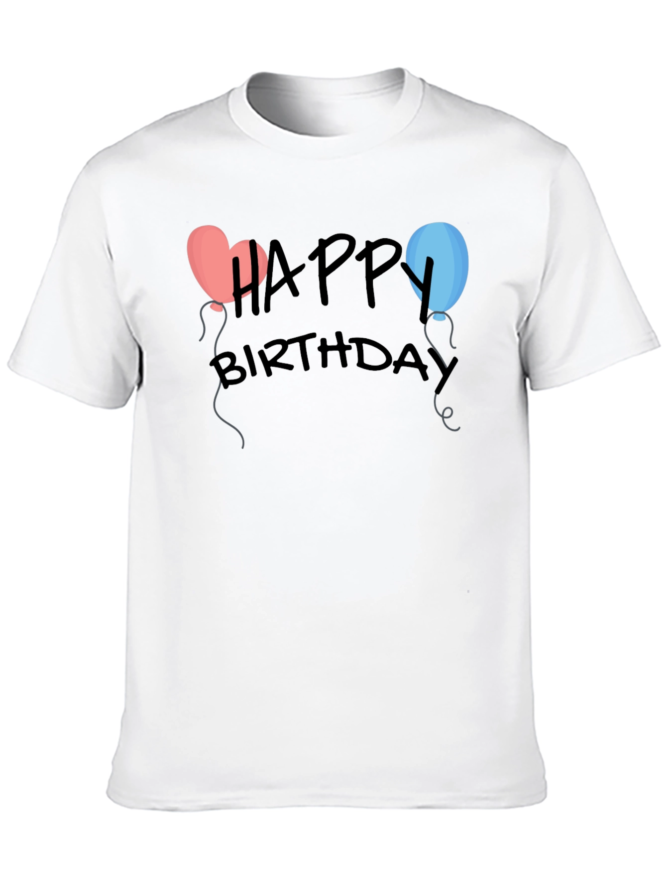 Happy Birthday T-Shirt with Balloon Design