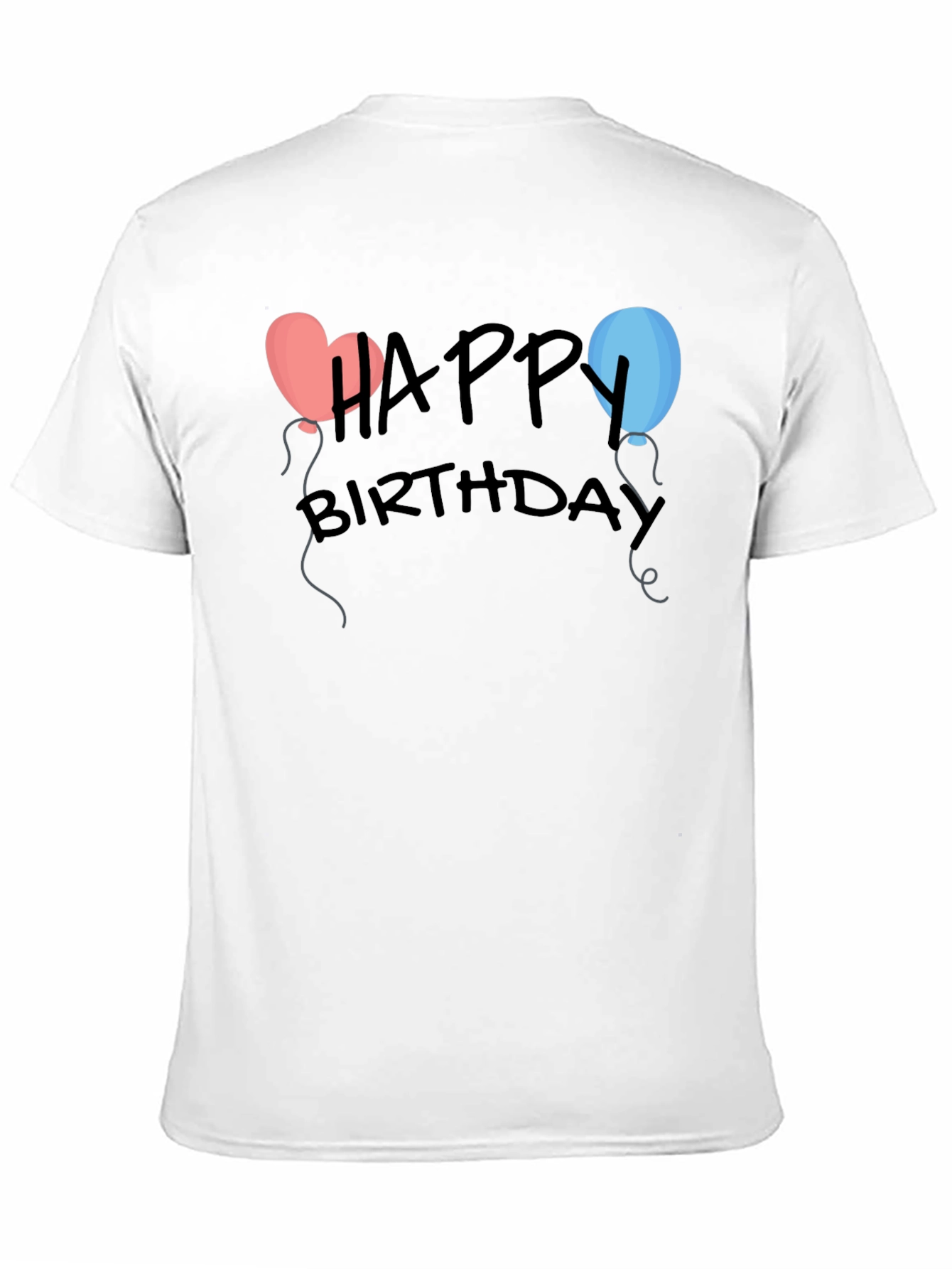 Happy Birthday T-Shirt with Balloon Design