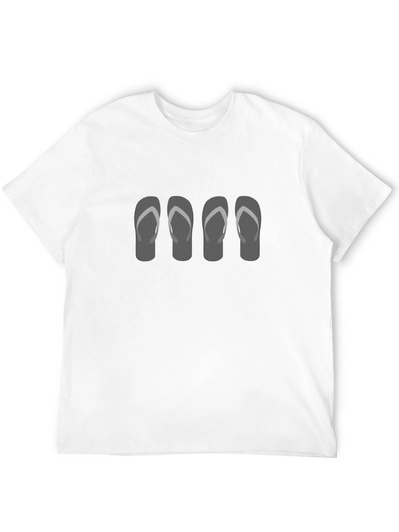 Flip Flop Graphic Tee - Mens Black Casual Shirt