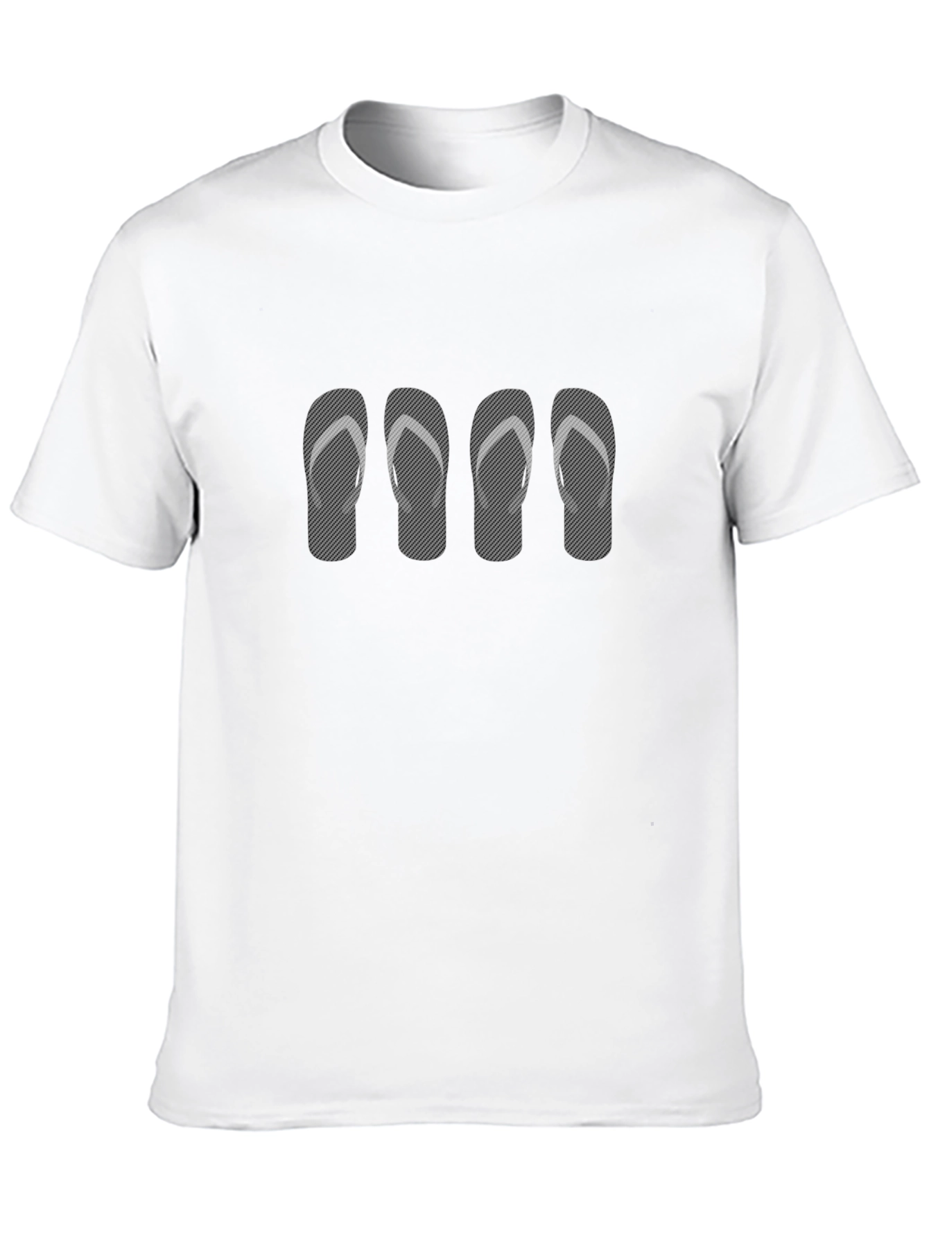 Flip Flop Graphic Tee - Mens Black Casual Shirt