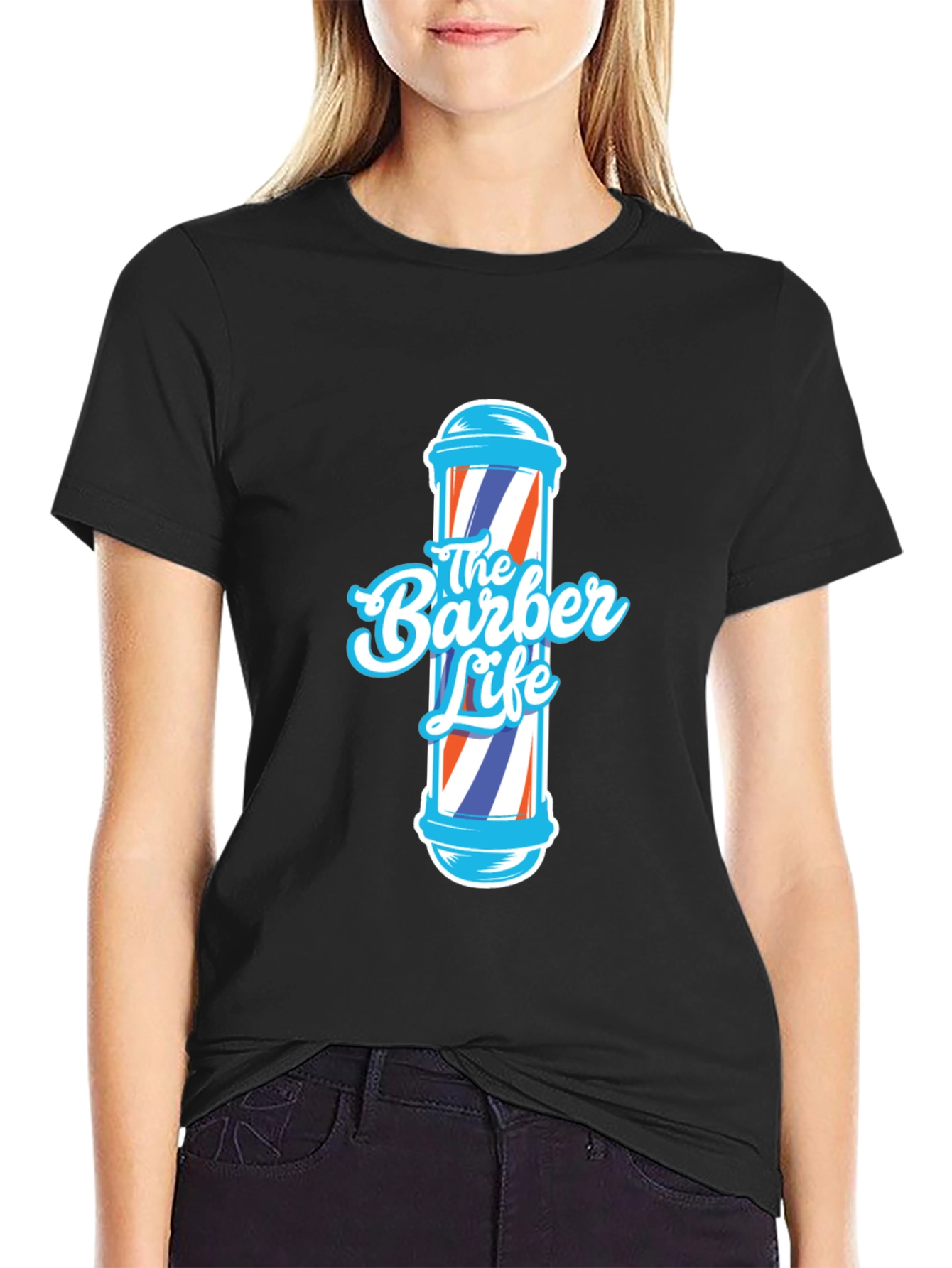 The Barber Life T-Shirt - Cool Barber Pole Design