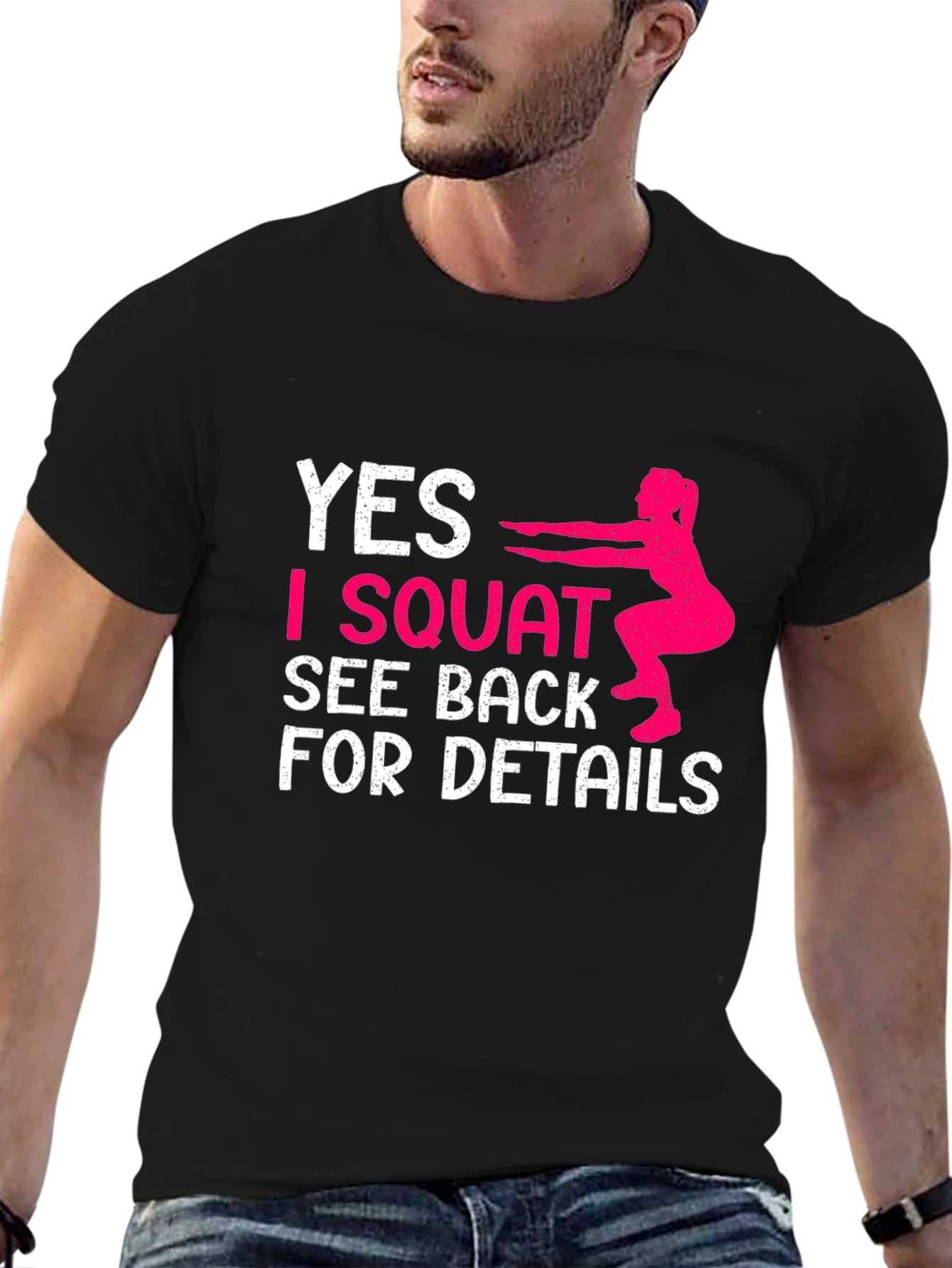 Funny Squat Workout Graphic Tee