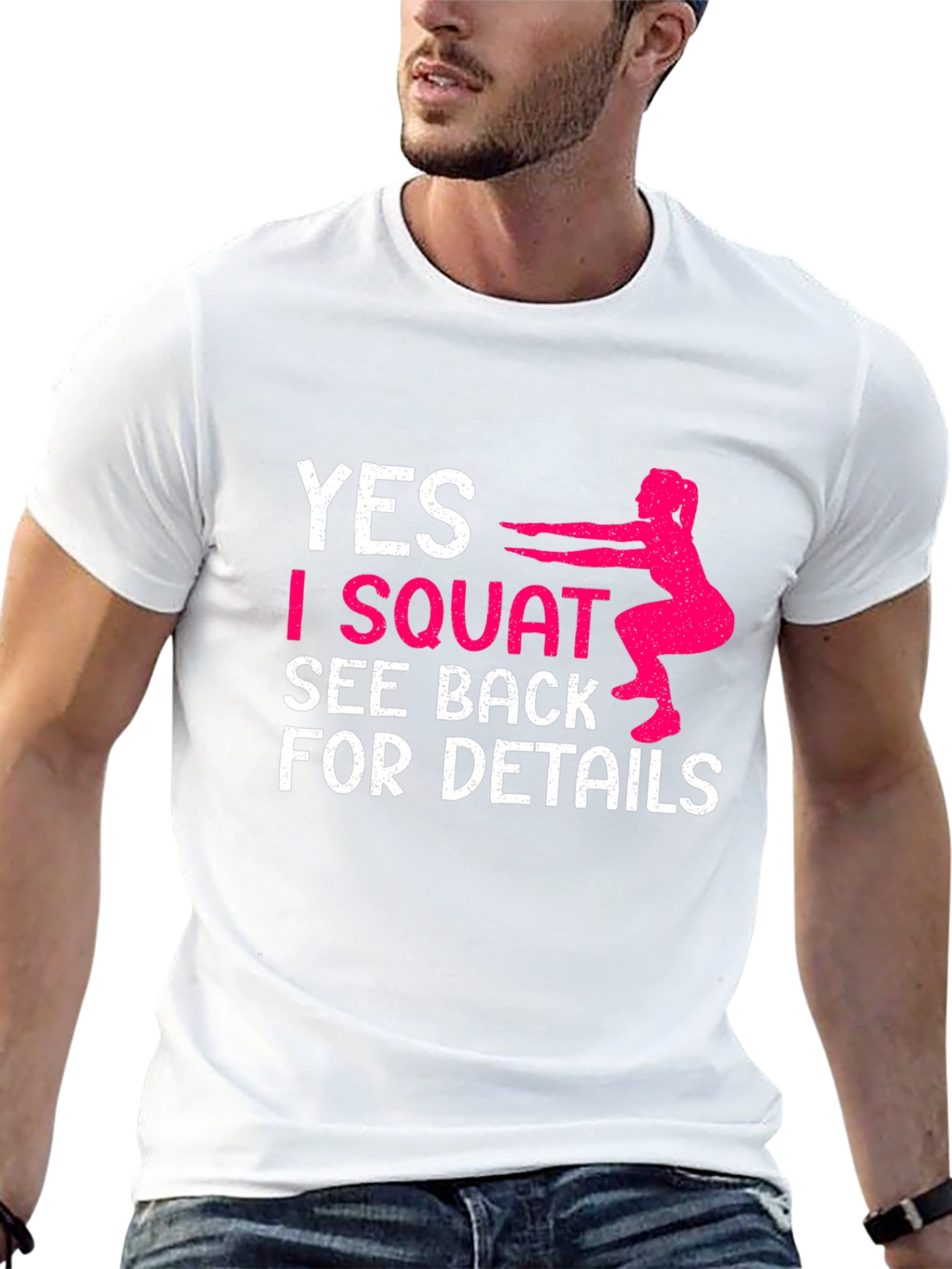 Funny Squat Workout Graphic Tee