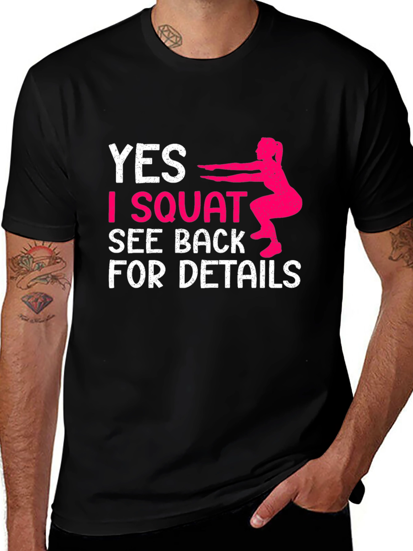 Funny Squat Workout Graphic Tee