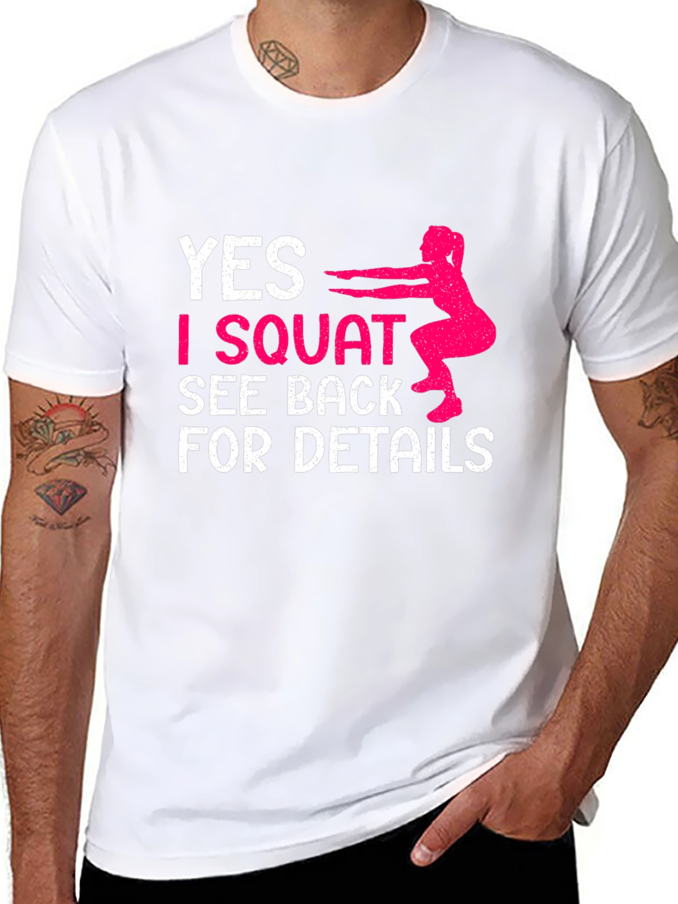 Funny Squat Workout Graphic Tee