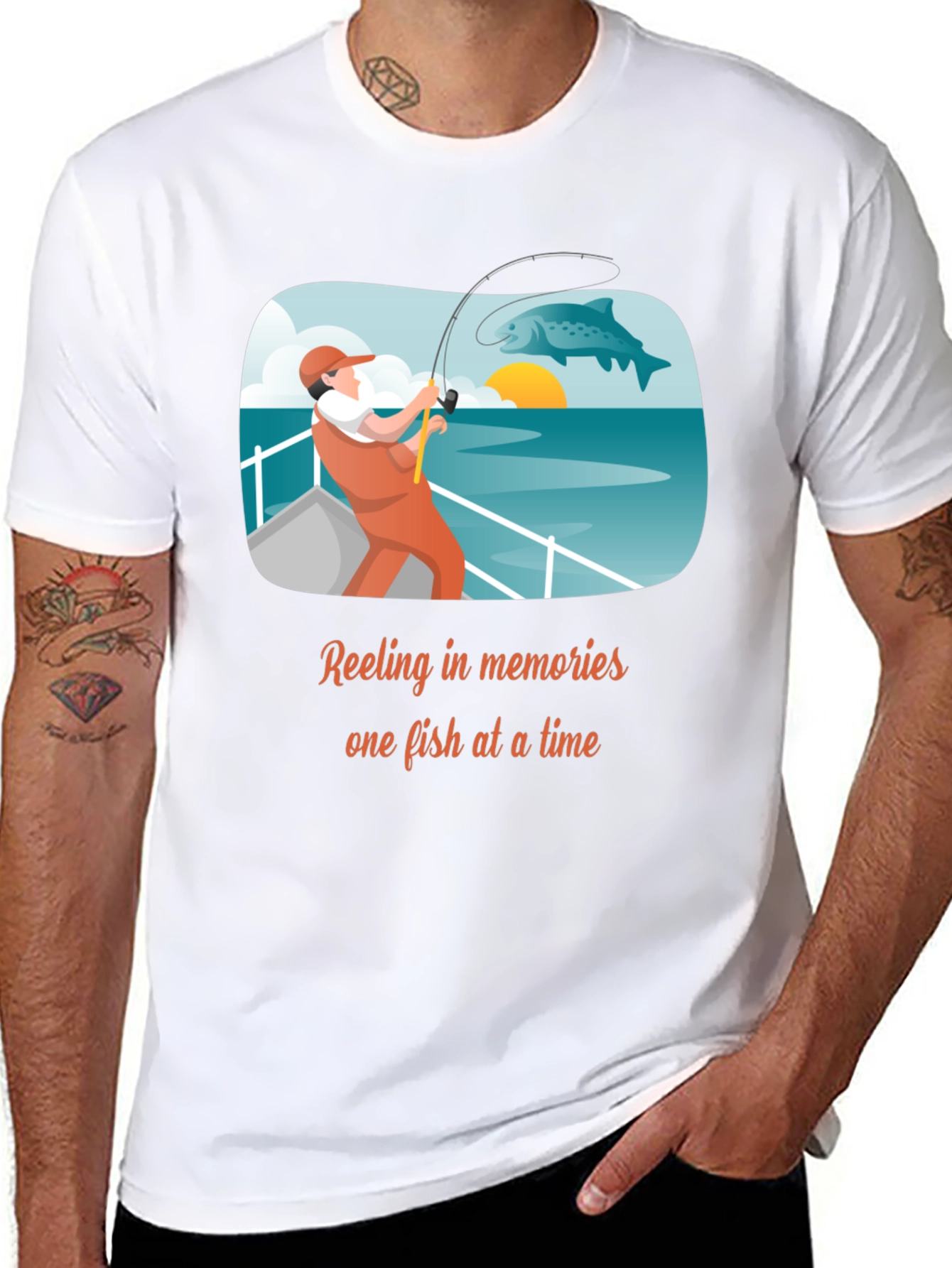 Fishing Memories T-Shirt - Angler Design