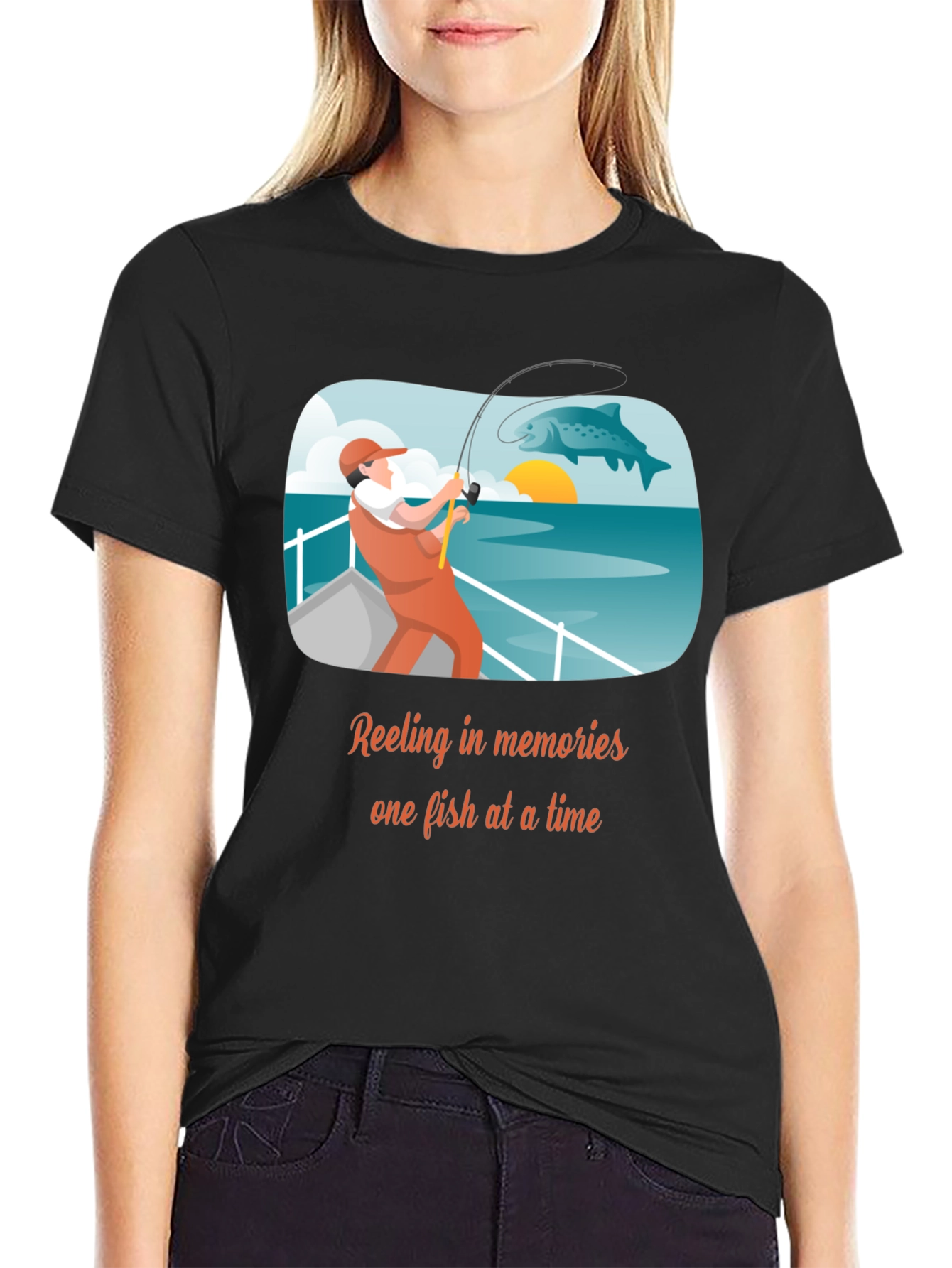 Fishing Memories T-Shirt - Angler Design