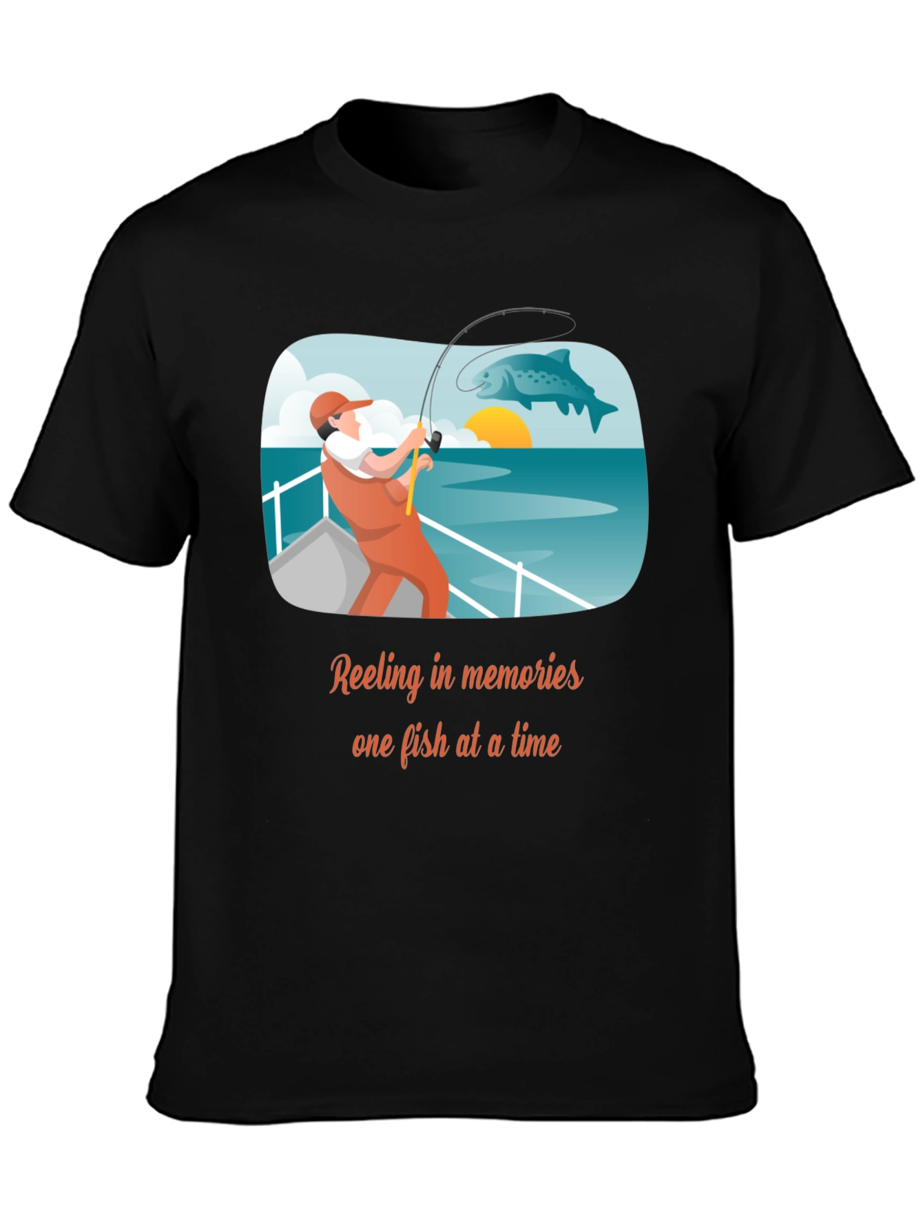 Fishing Memories T-Shirt - Angler Design