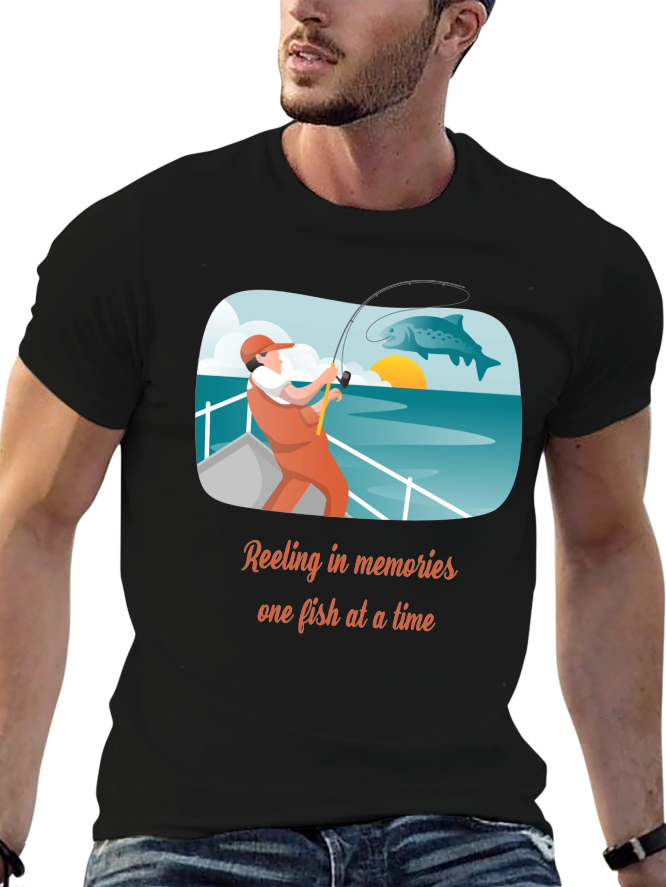 Fishing Memories T-Shirt - Angler Design