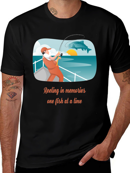 Fishing Memories T-Shirt - Angler Design