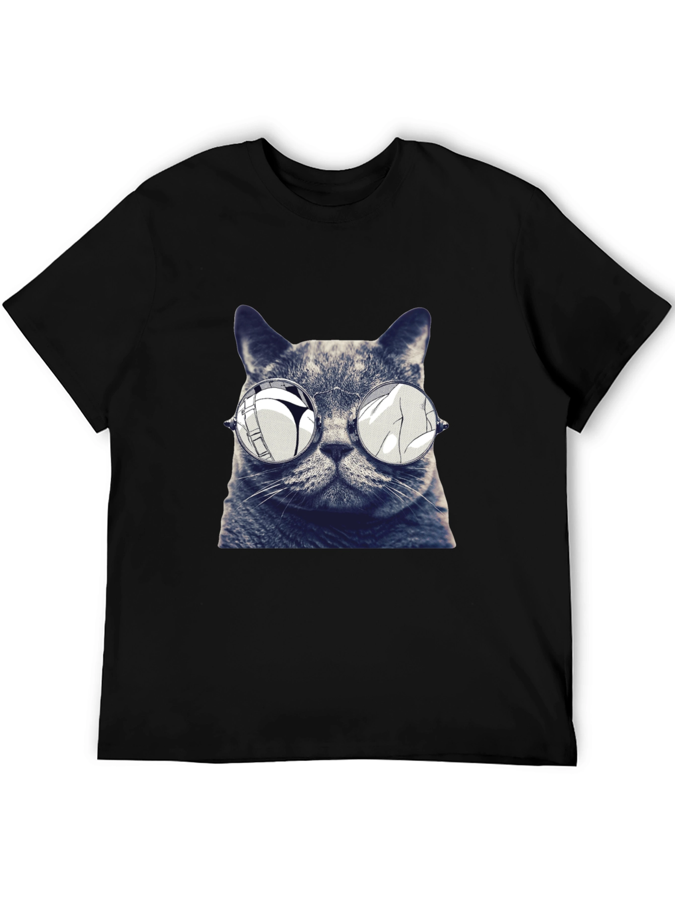 Cool Cat Tee - Reflective Sunglasses