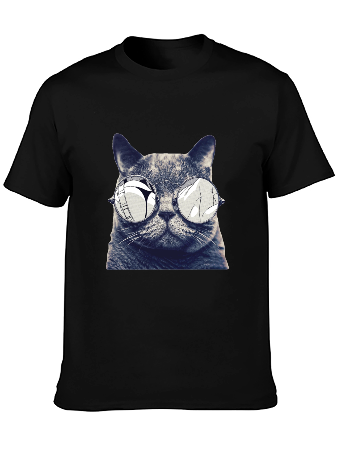 Cool Cat Tee - Reflective Sunglasses