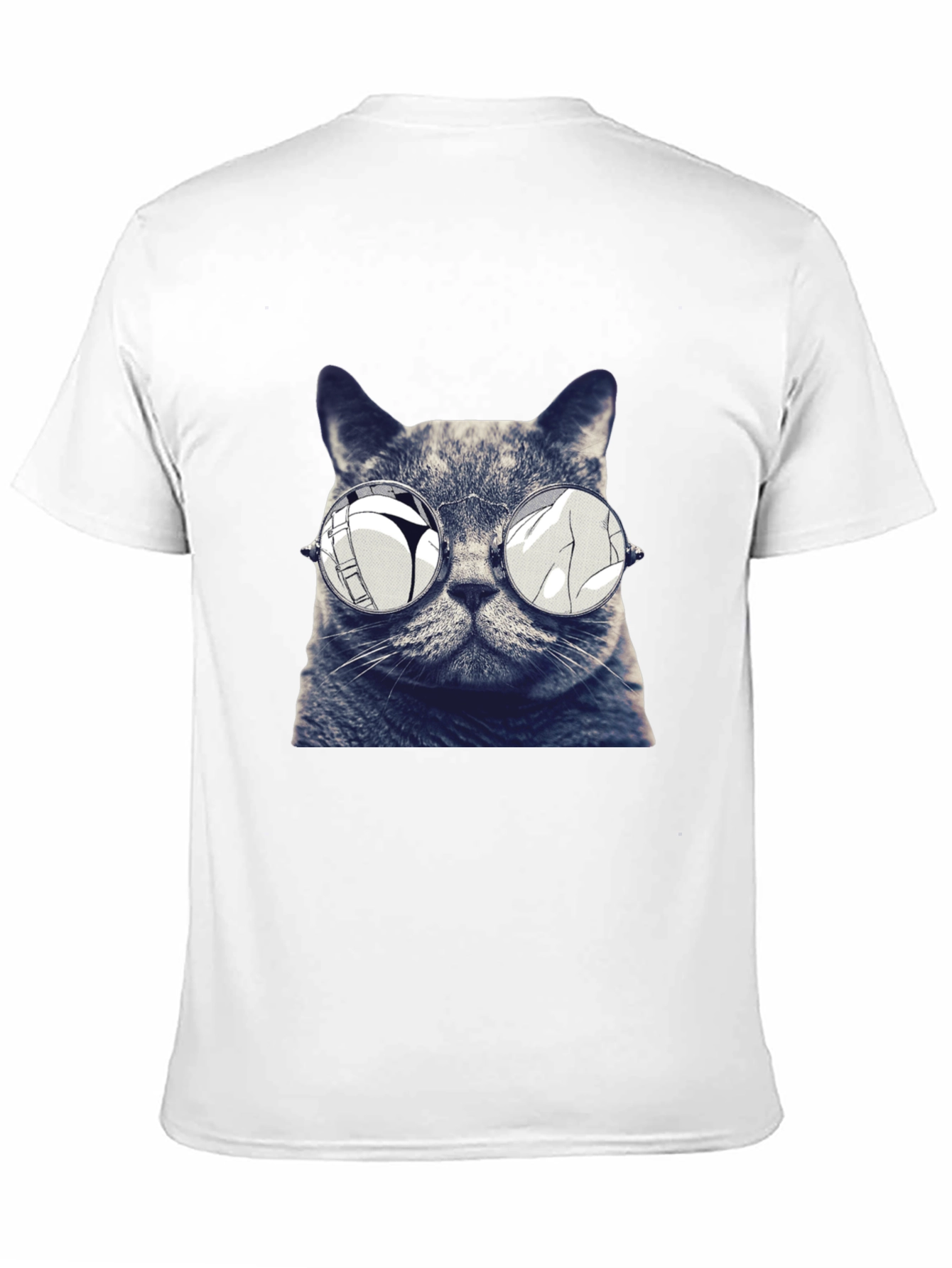 Cool Cat Tee - Reflective Sunglasses