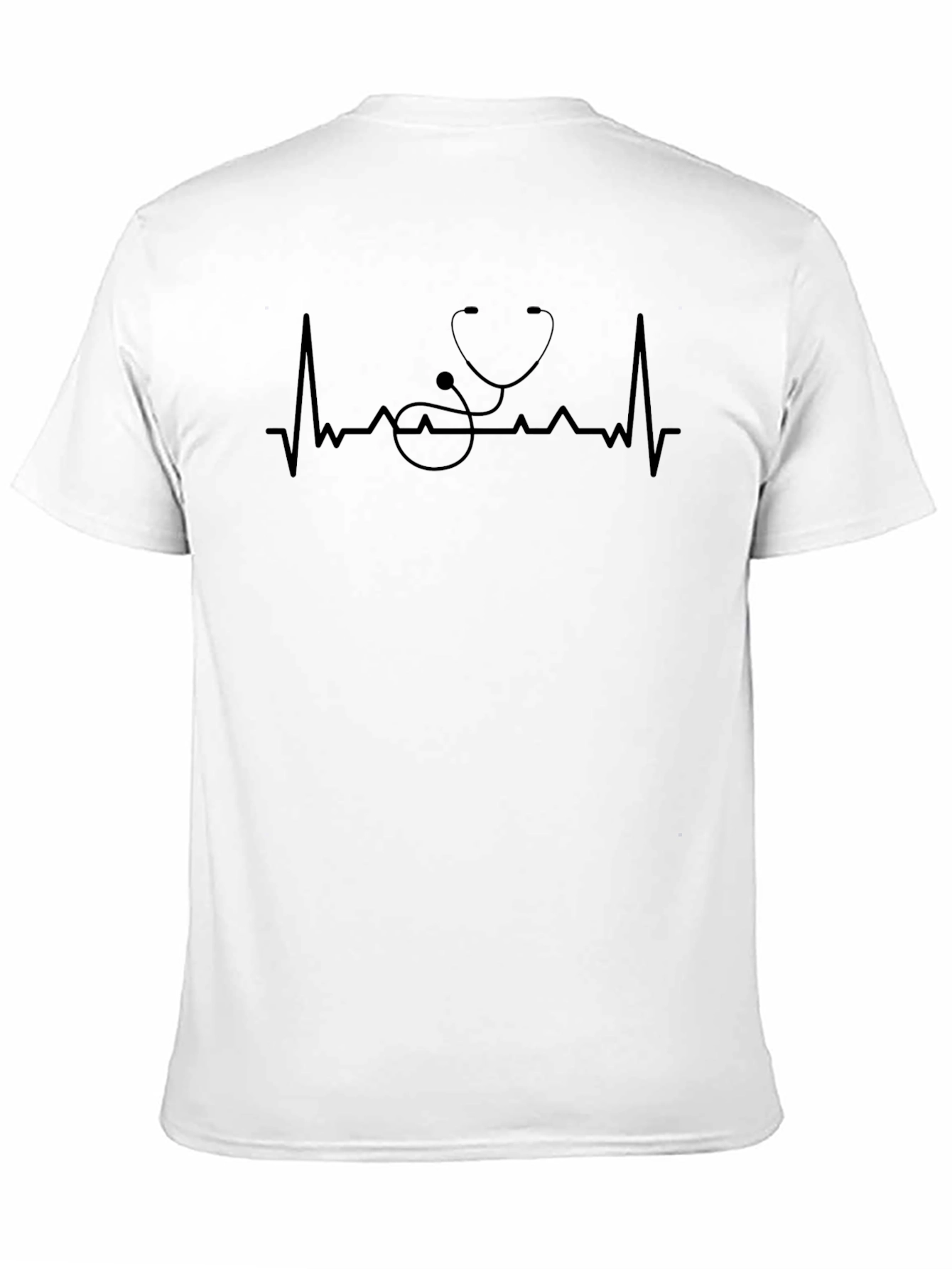 Stethoscope Heartbeat Graphic Tee - Medical Shirt