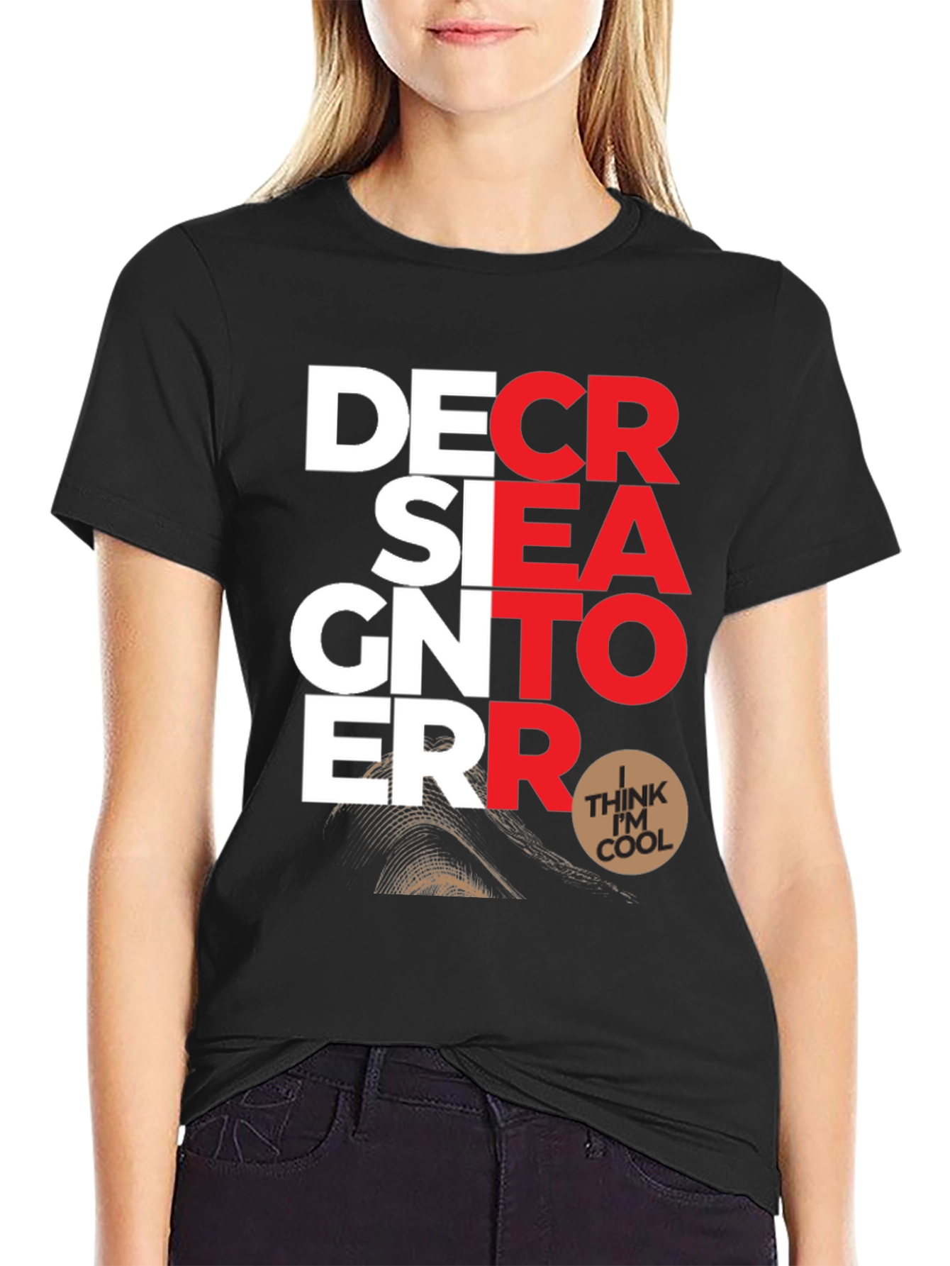 Designer Error Graphic Print T-Shirt
